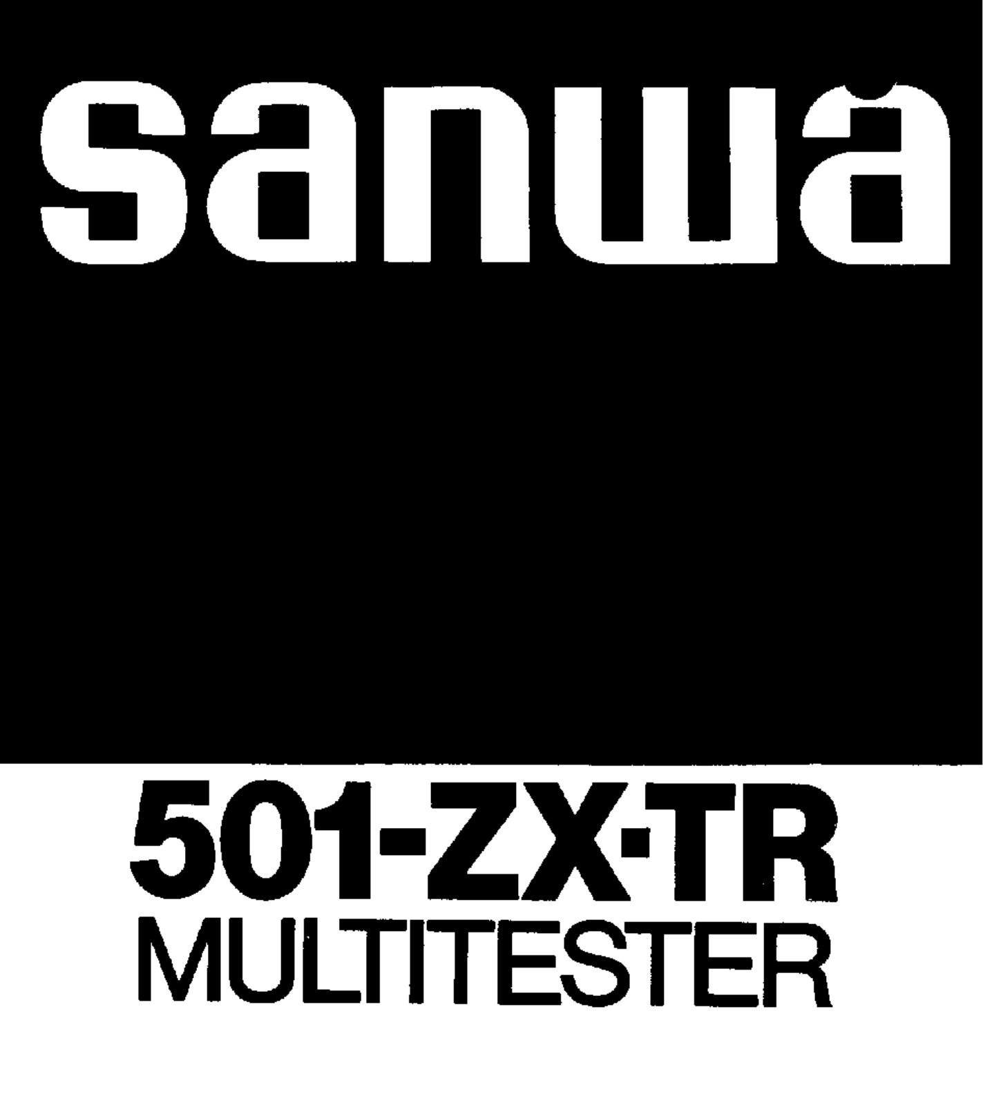 Sanwa 501-ZX-TR Service manual