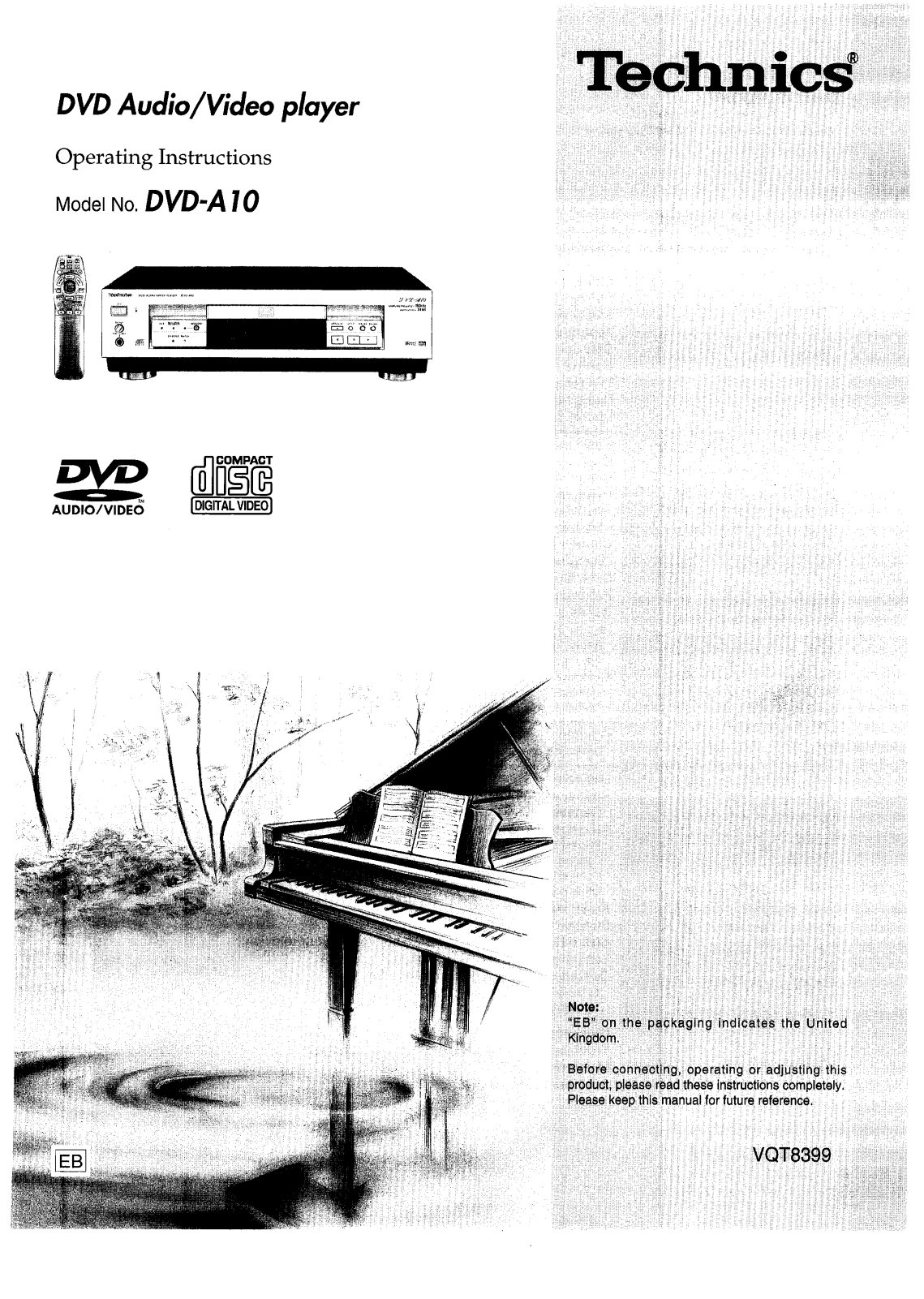 Panasonic DVD-A10 User Manual
