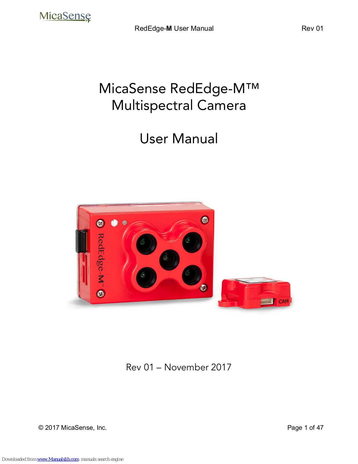 MicaSense RedEdge-M User Manual