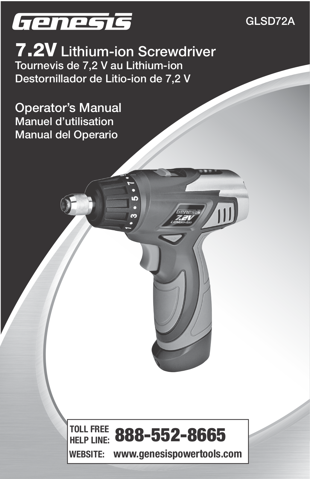 Genesis GLSD72A User Manual