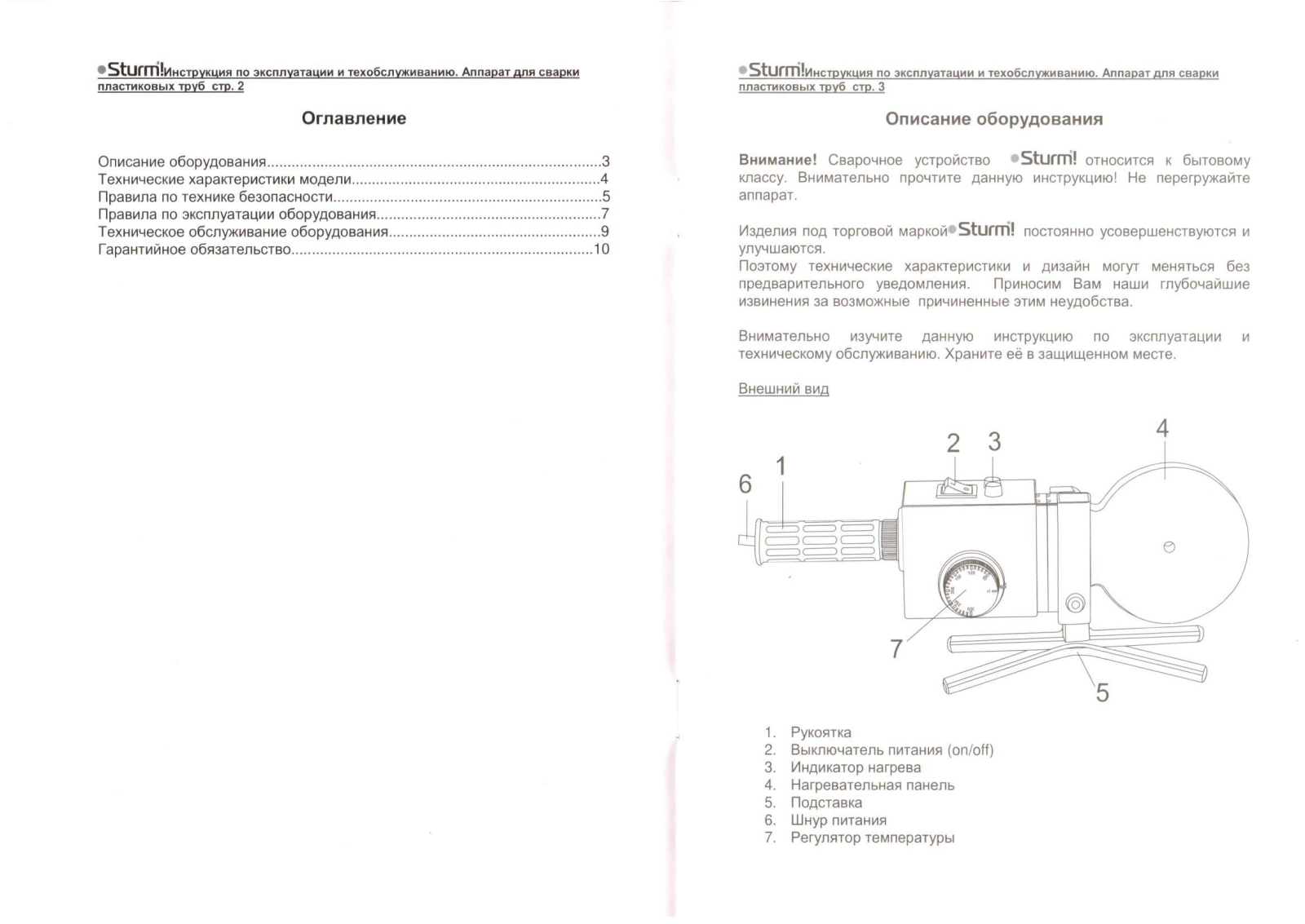 Sturm TW7219B User Manual