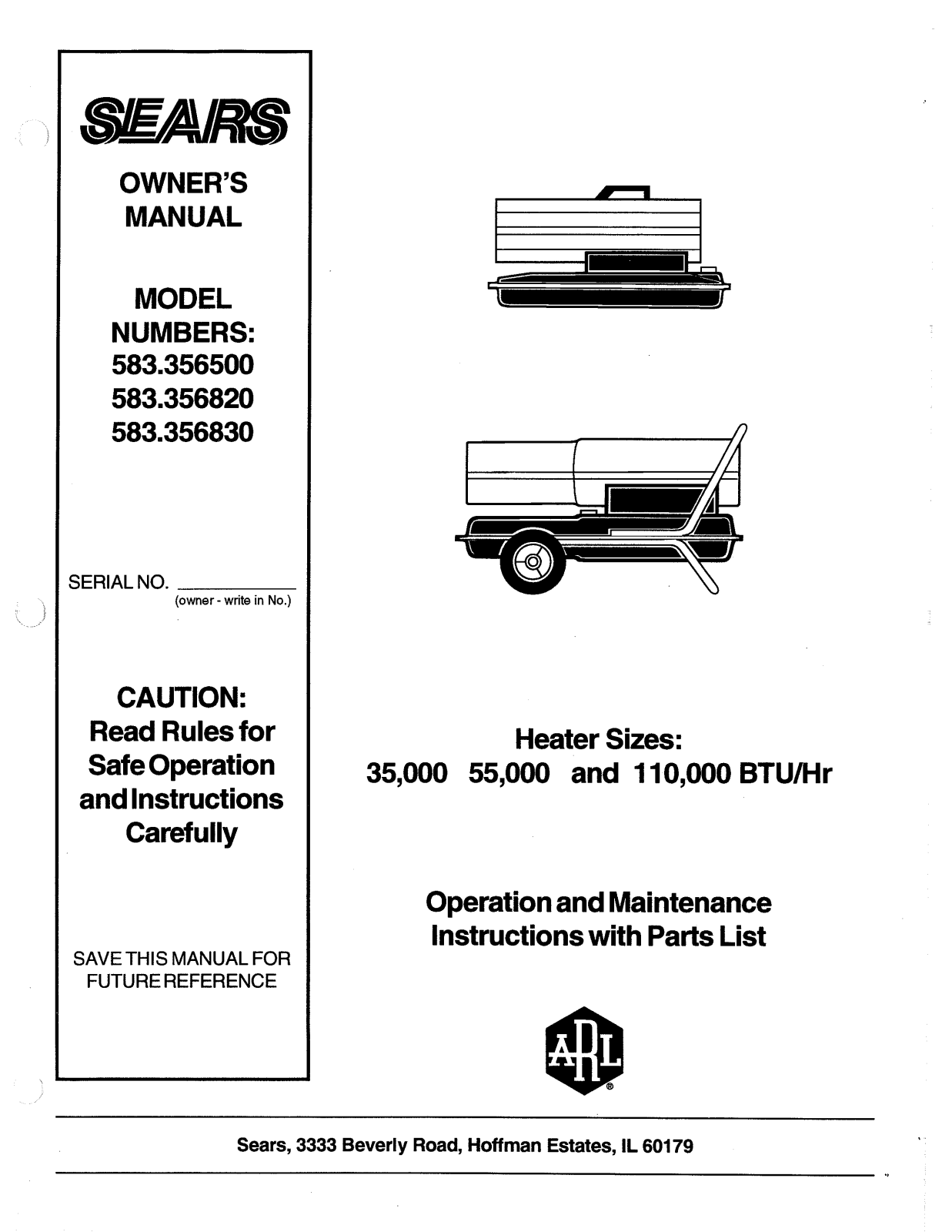 Desa Tech 356500, 356820, 356830 Owner's Manual