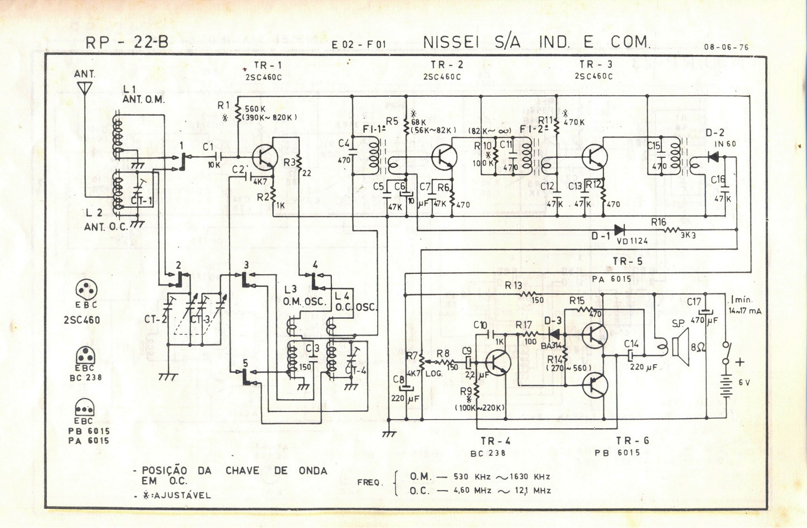 NISSEI RP-22B Schematic