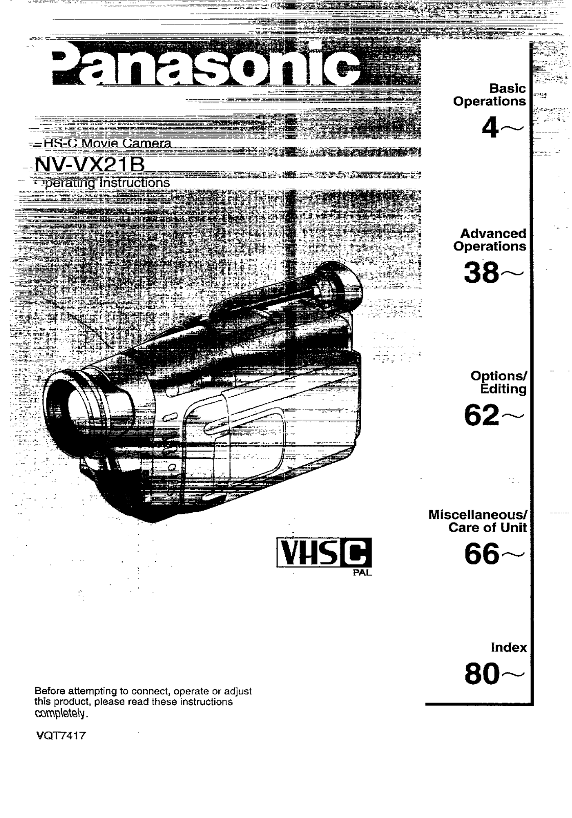 Panasonic NV-VX21B User Manual