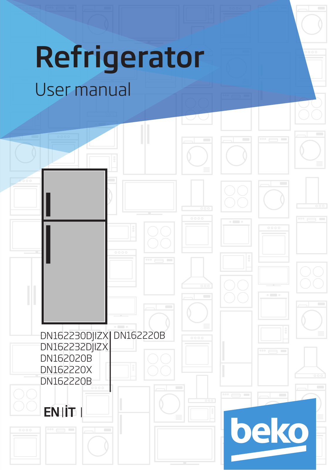 Beko DN162230DJIZX, DN162232DJIZX, DN162020B, DN162220X, DN162220B User manual