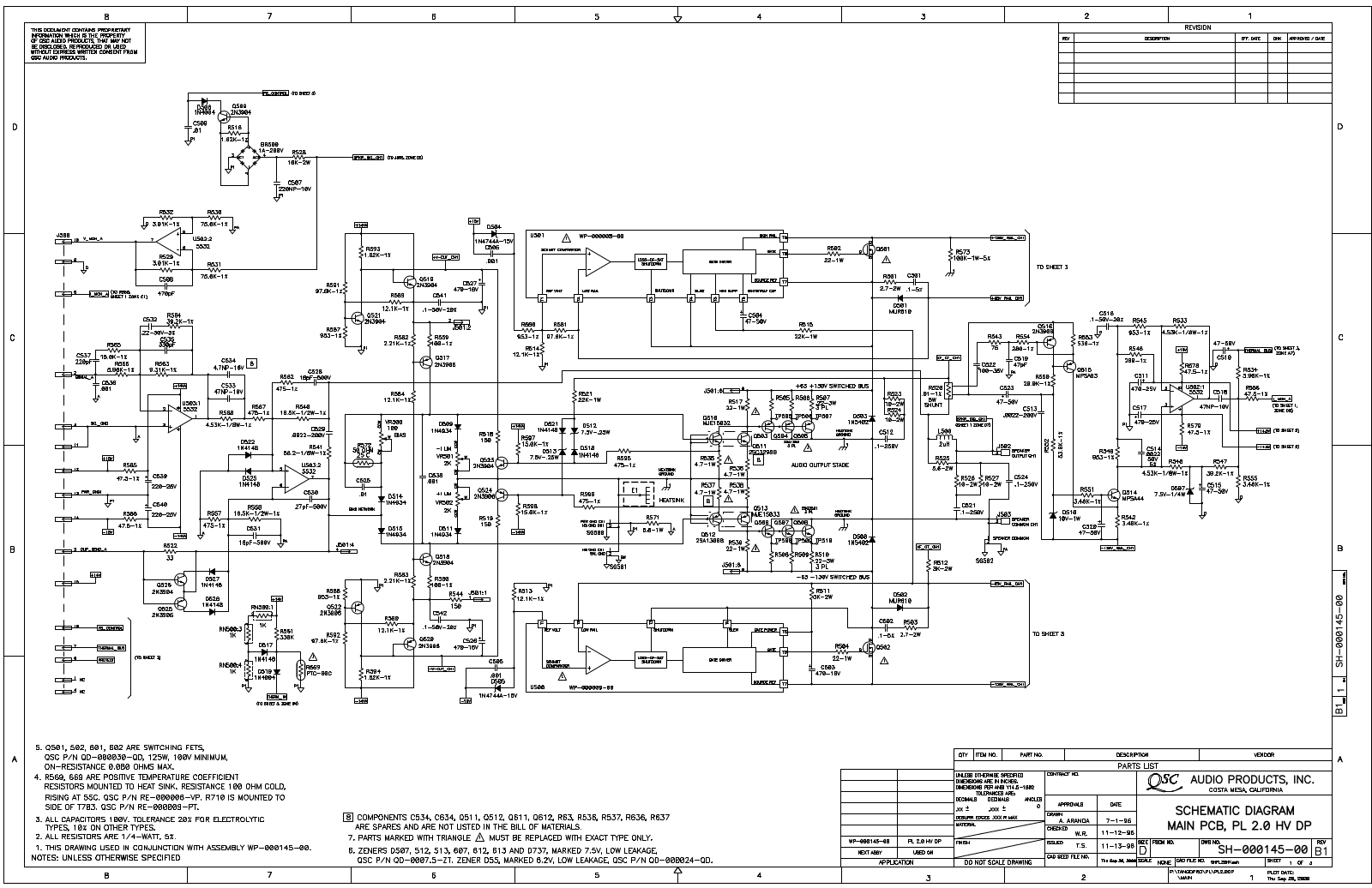 QSC PL-2.0-DP Schematic