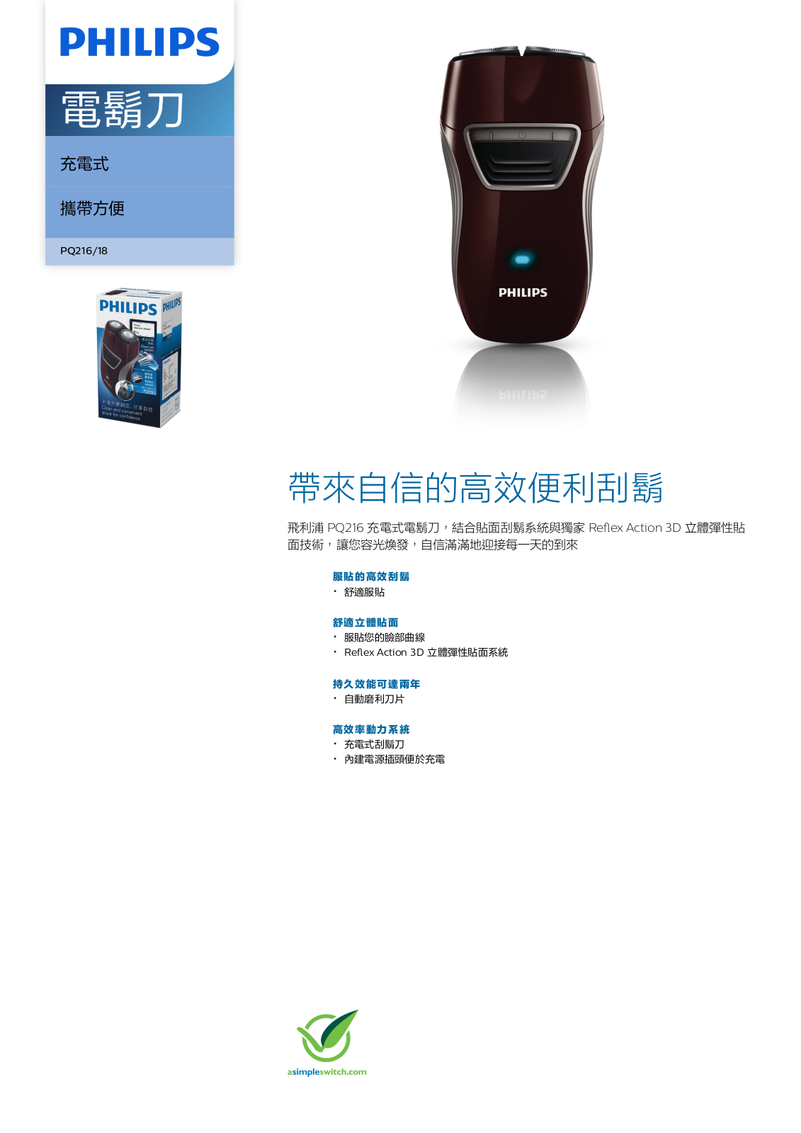 Philips PQ216/18 Leaflet - ManualMachine.com