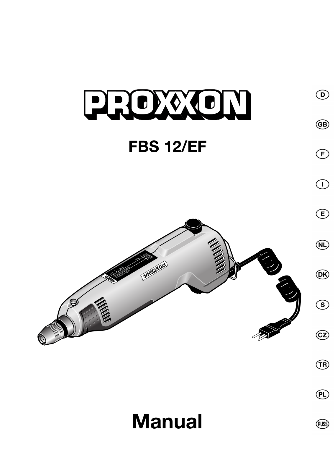 Proxxon FBS 12/EF User Manual