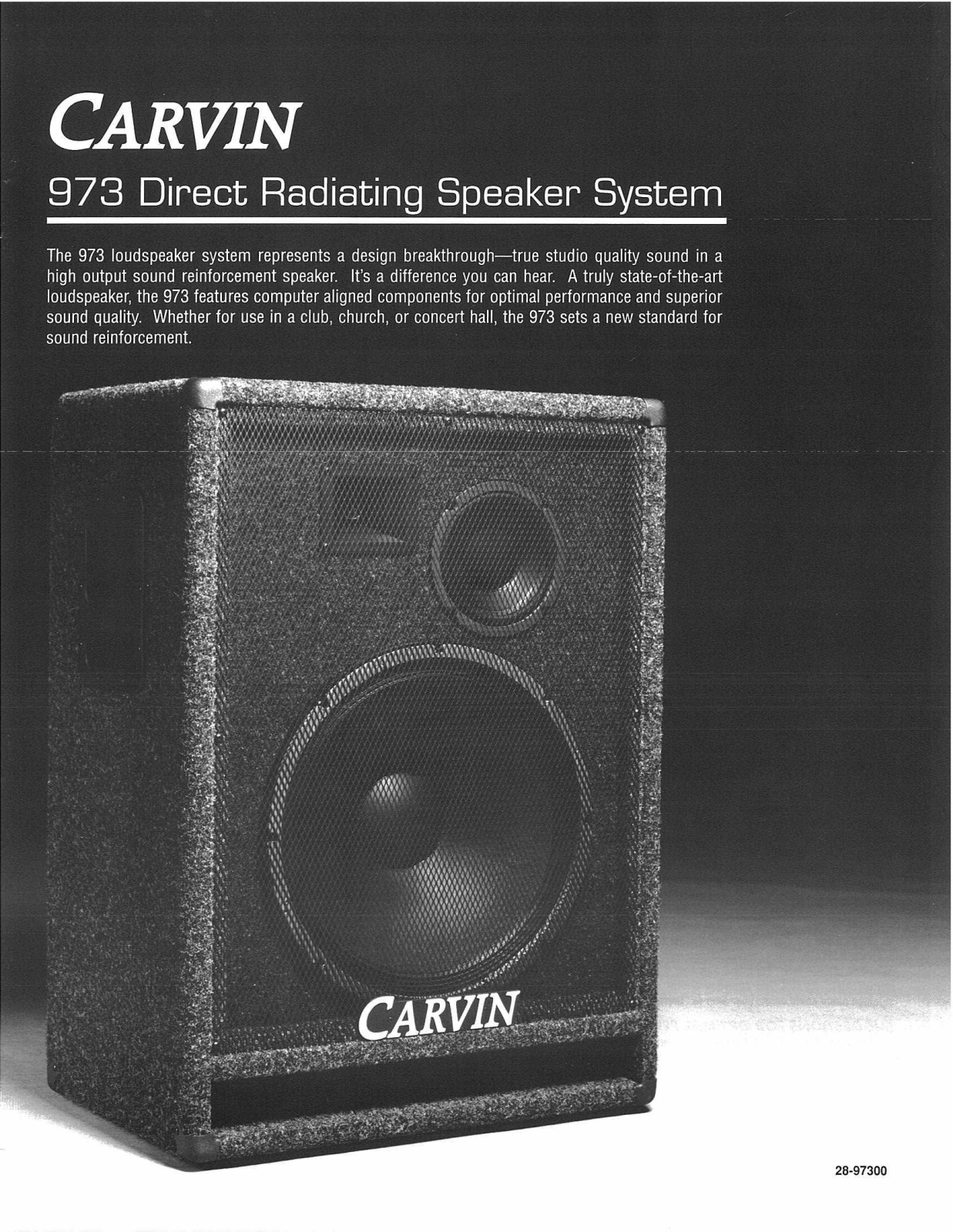 Carvin 973 User Manual