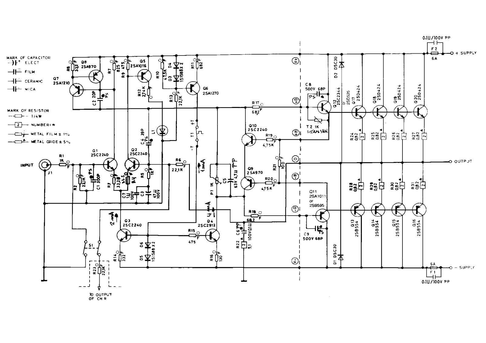 Adcom GFA-555 Schematic