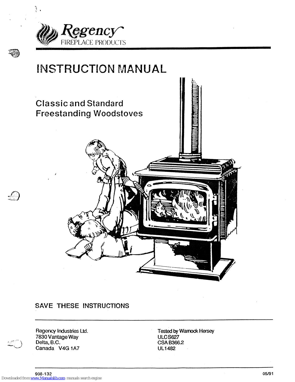Regency R3, R7, R9, RA3, RA7 Installation Manual - ManualMachine.com