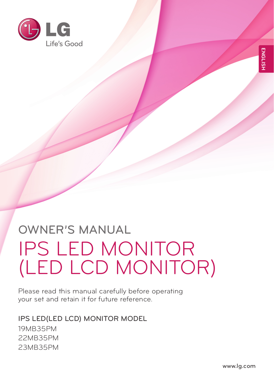 LG Electronics 19MB35PM, 22MB35PM User Manual