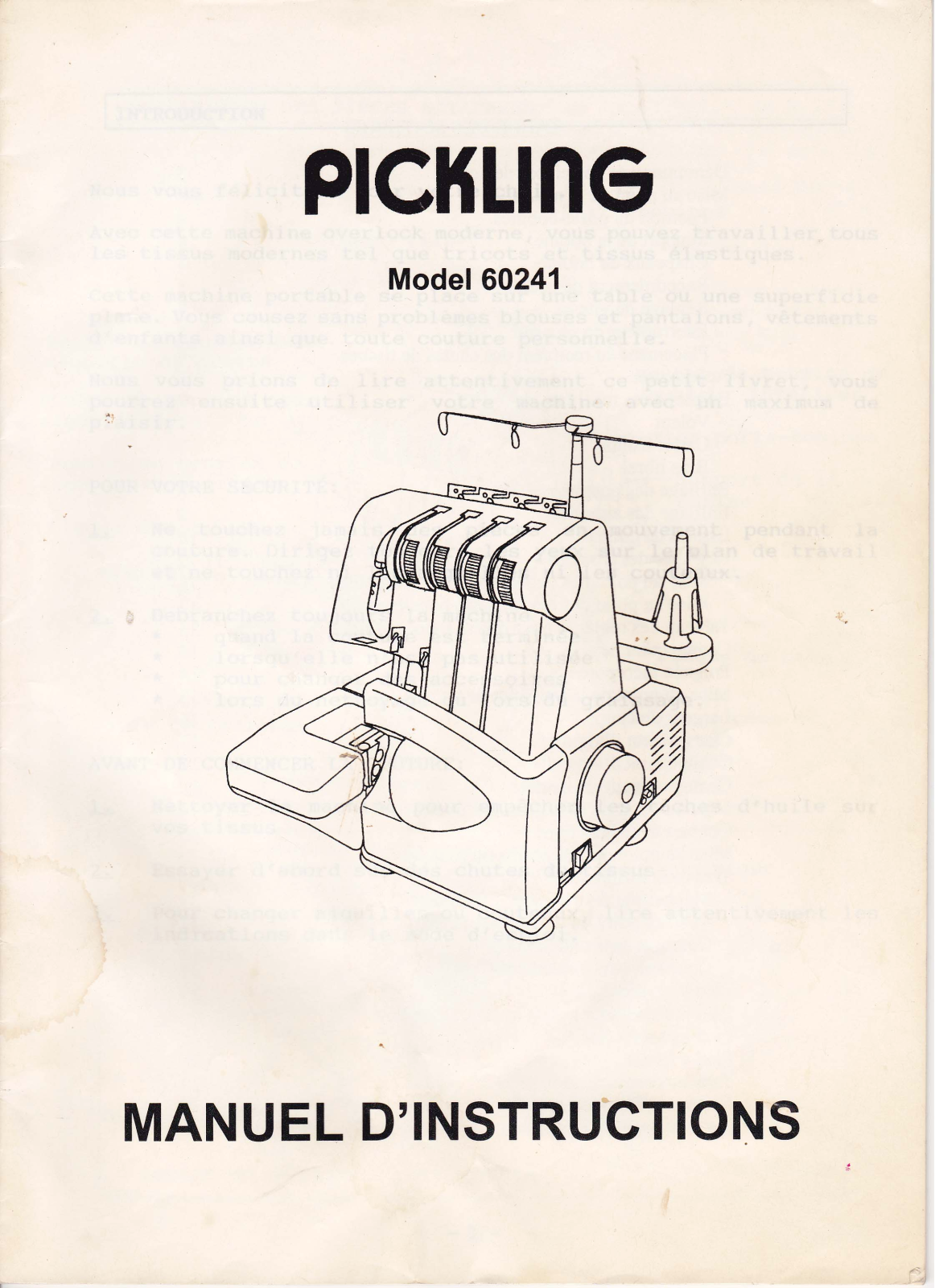 PICKLING 60241 User Manual - ManualMachine.com