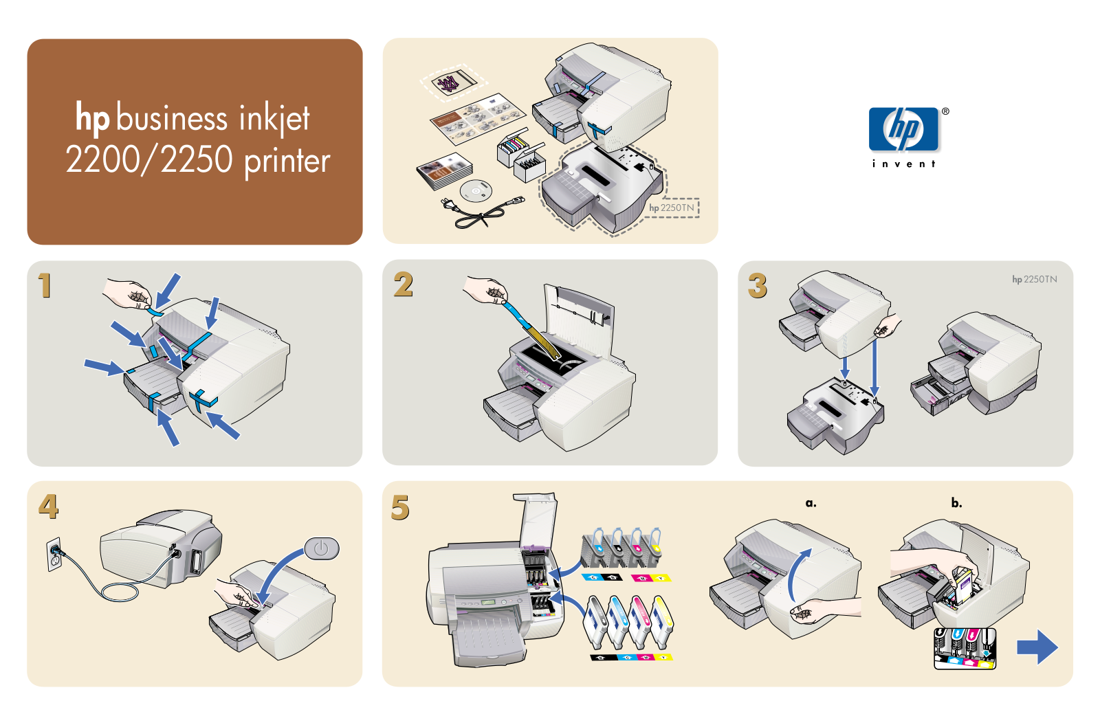 Hp BUSINESS INKJET 2200 Setup Poster