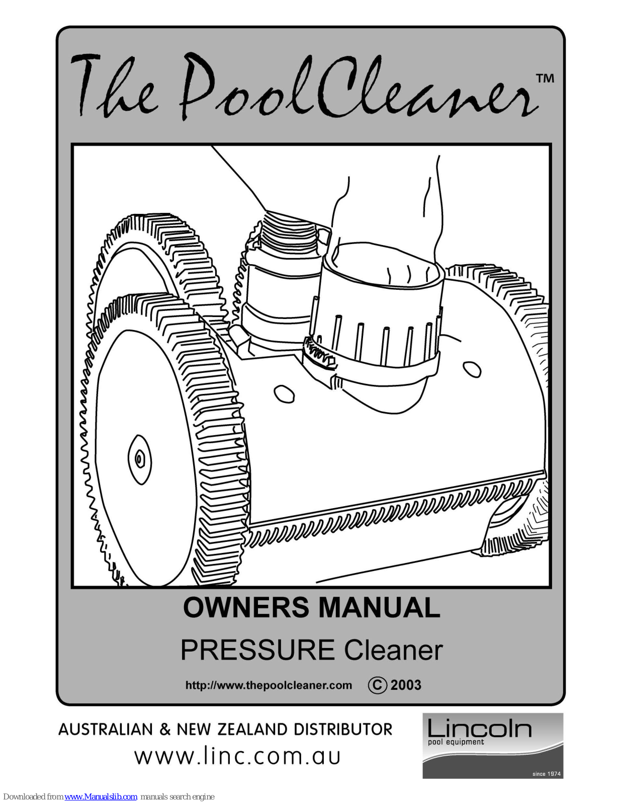 Lincoln The PoolCleaner Owner's Manual