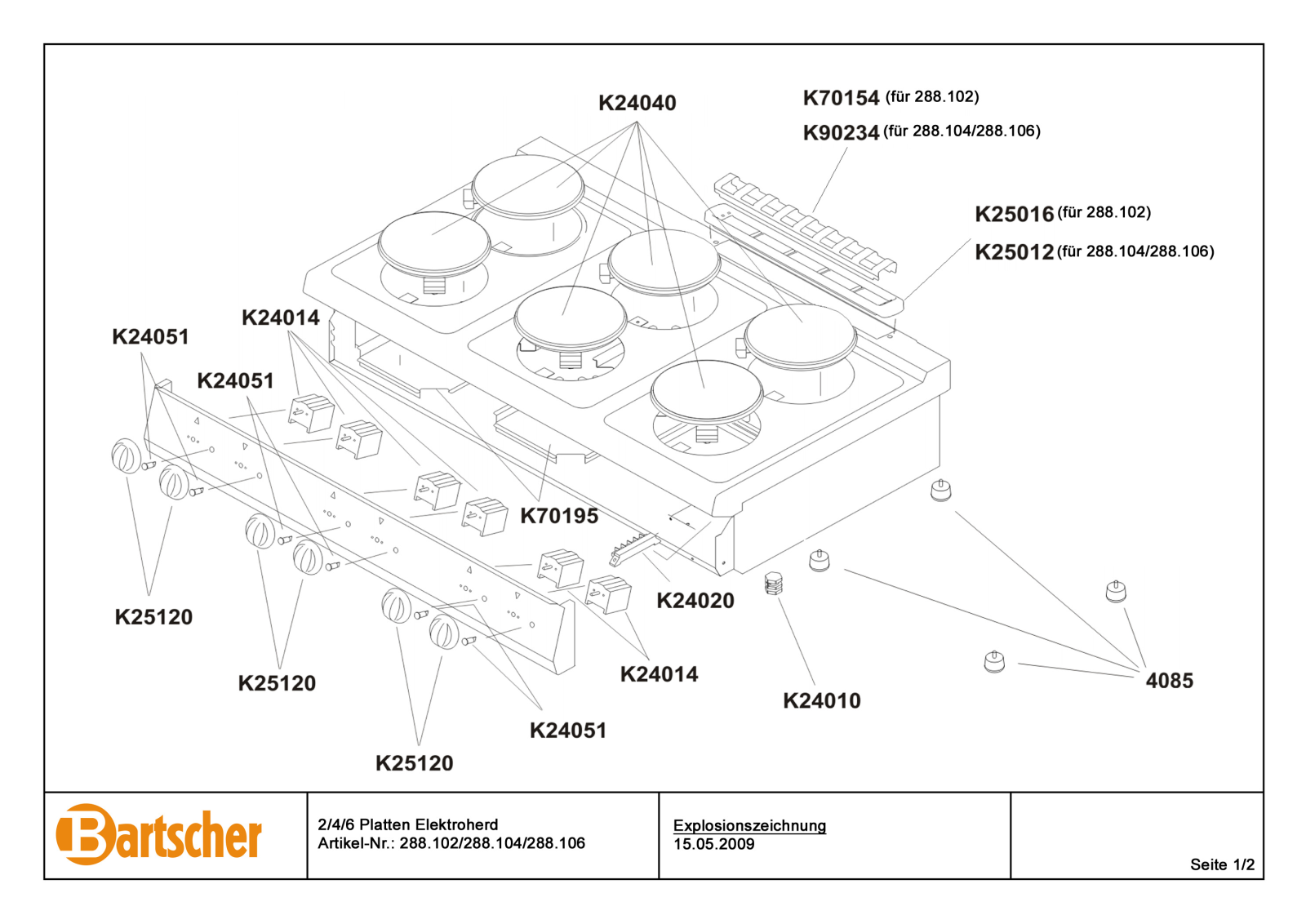 Bartscher 288102, 288106 User Manual - ManualMachine.com