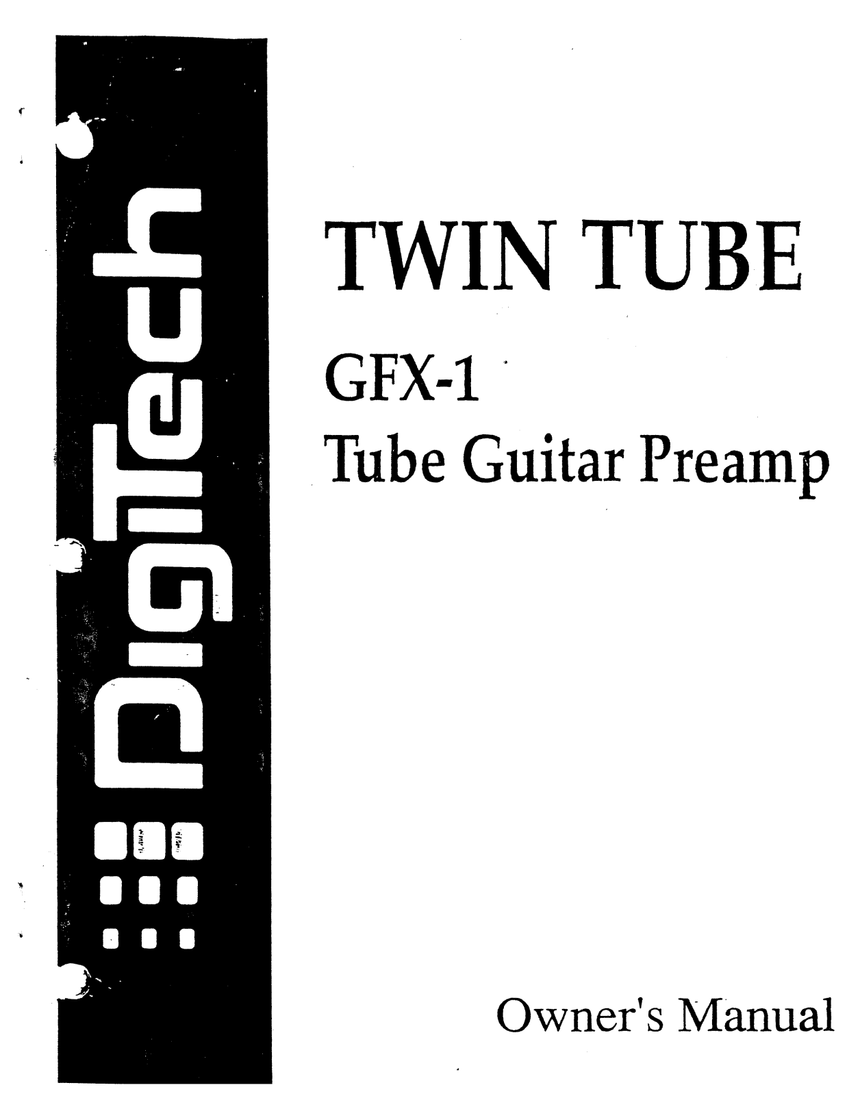 DigiTech GFX1 User Manual