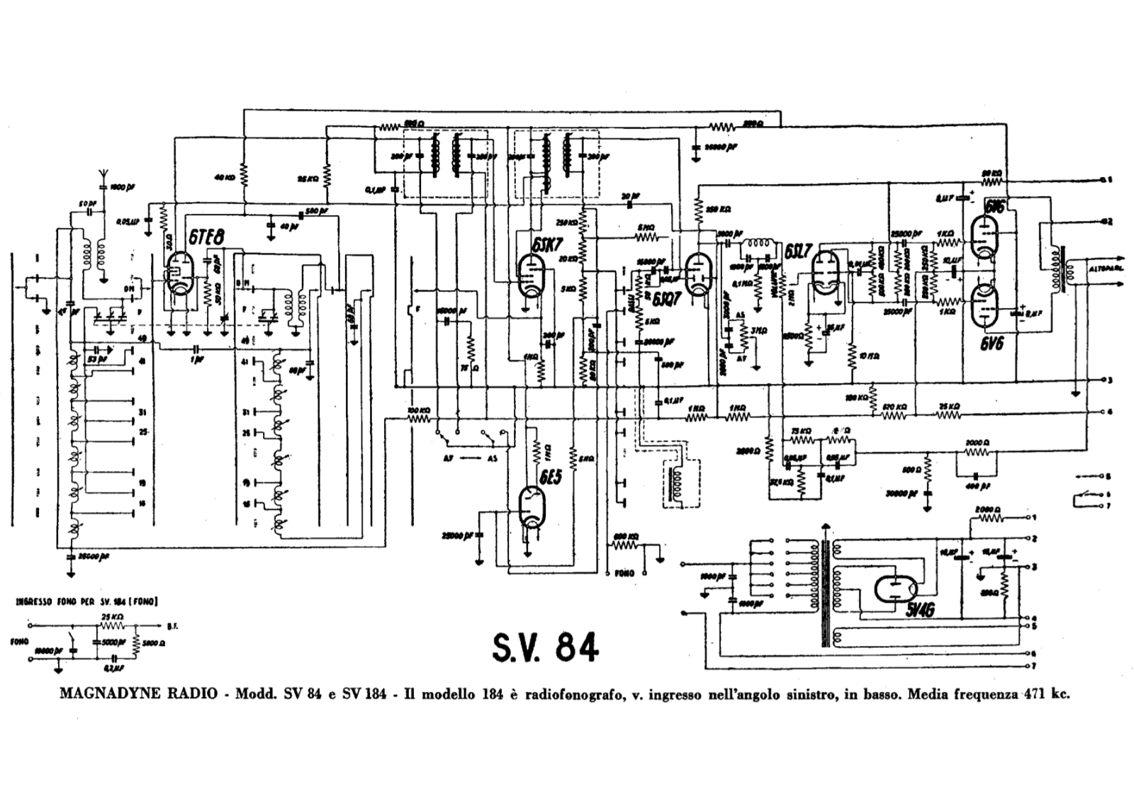 Magnadyne sv84 schematic