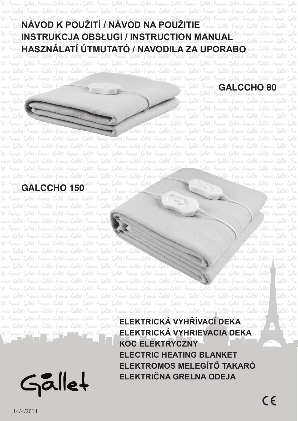 Gallet CCH 150, CCH 80 User Manual