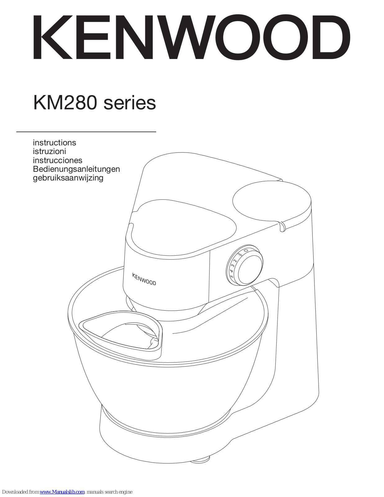 Kenwood KM284WH, KM284 User Manual