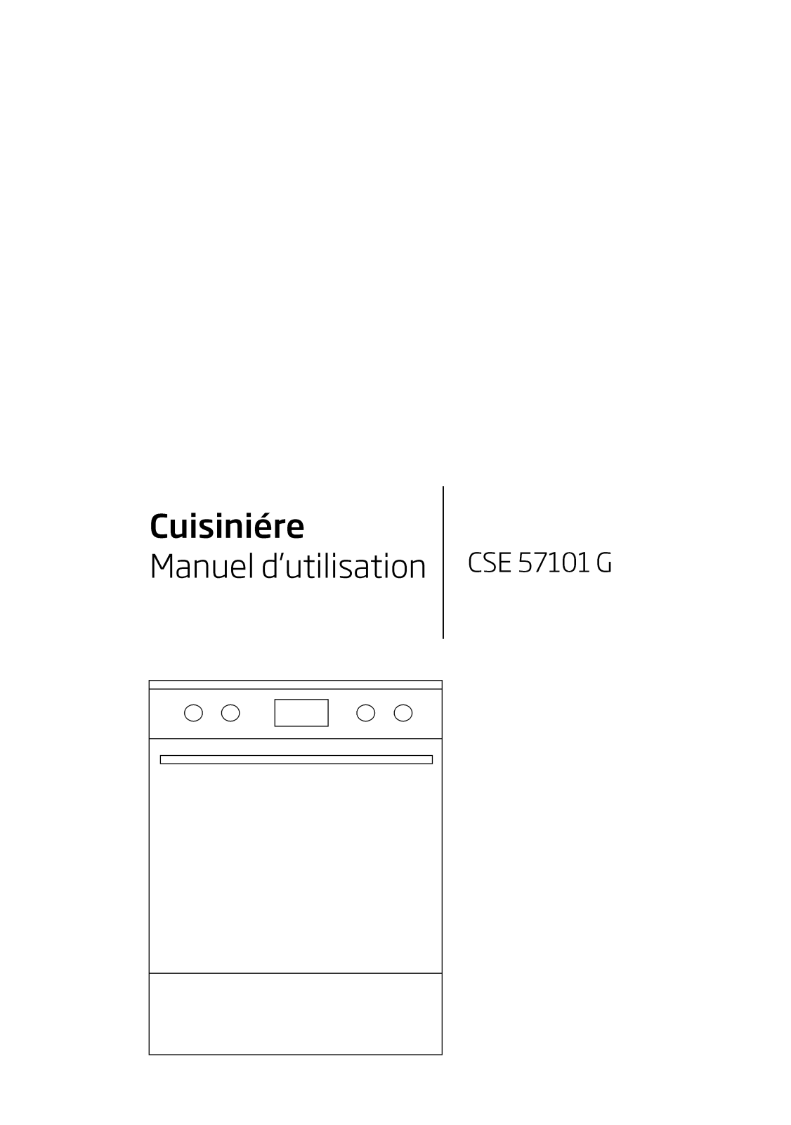 Beko CSE57101G User manual