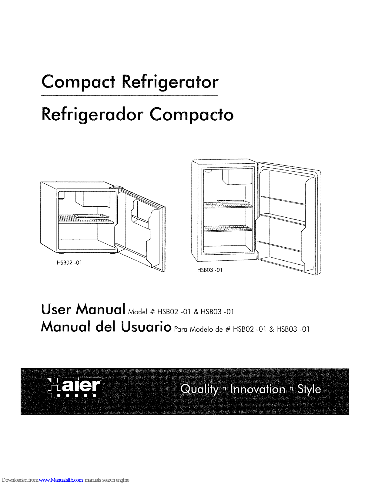 Haier HSB03-01, HSB02-01 User Manual - ManualMachine.com