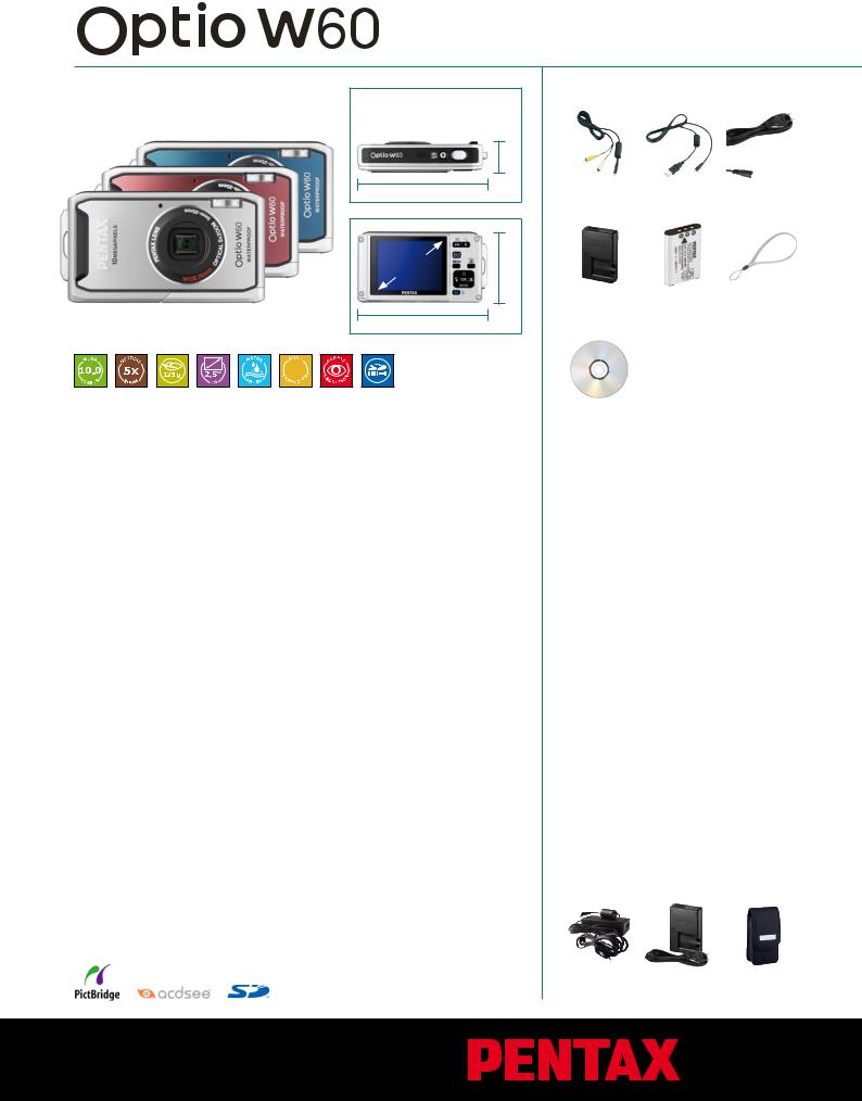 Pentax OPTIO W60 User Manual