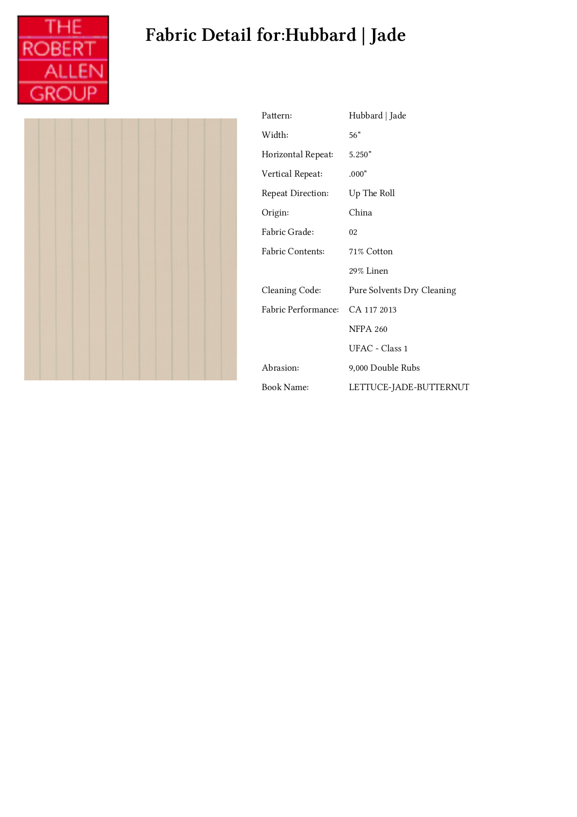 Robert Allen RALF1777 Specifications - ManualMachine.com