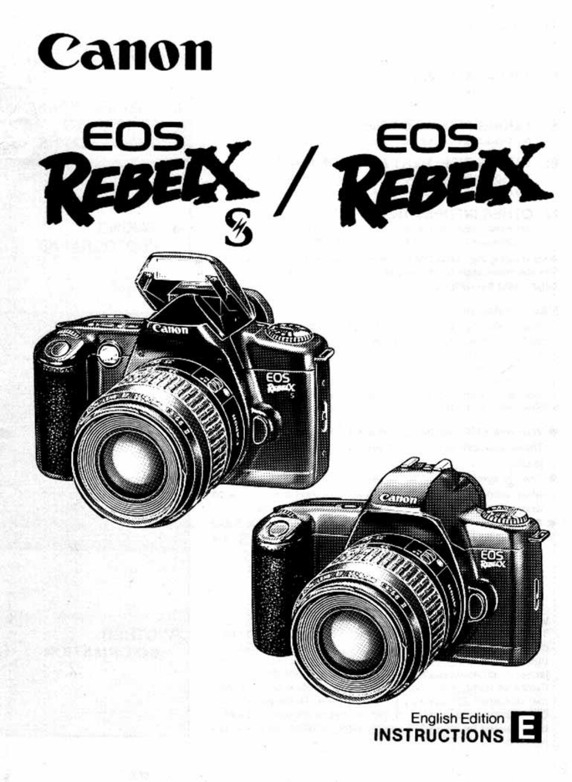 Canon EOS RebelXS, EOS RebelX User Manual