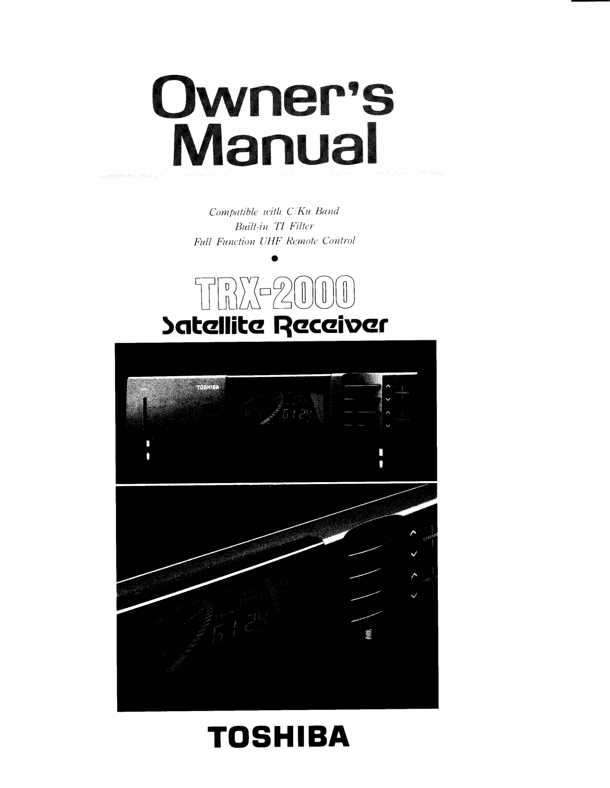 Toshiba TRX2000 User Manual