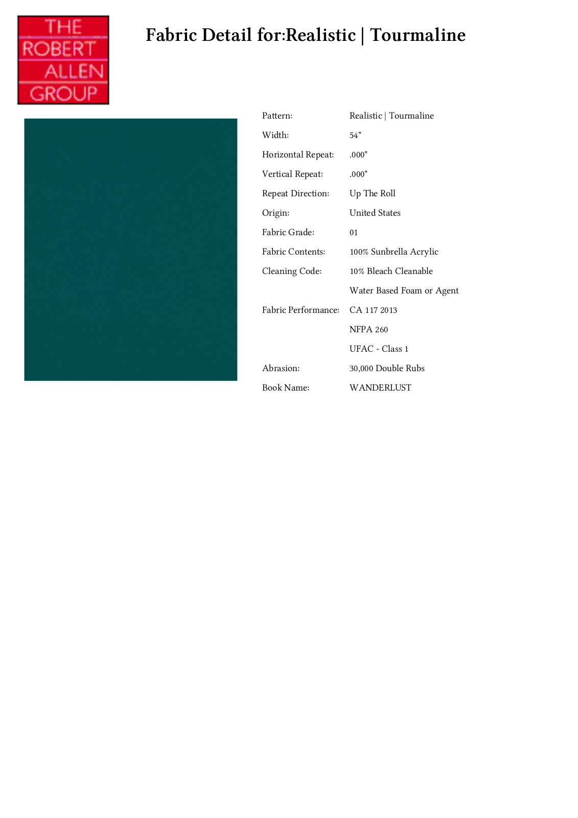 Robert Allen RALF1792 Specifications - ManualMachine.com