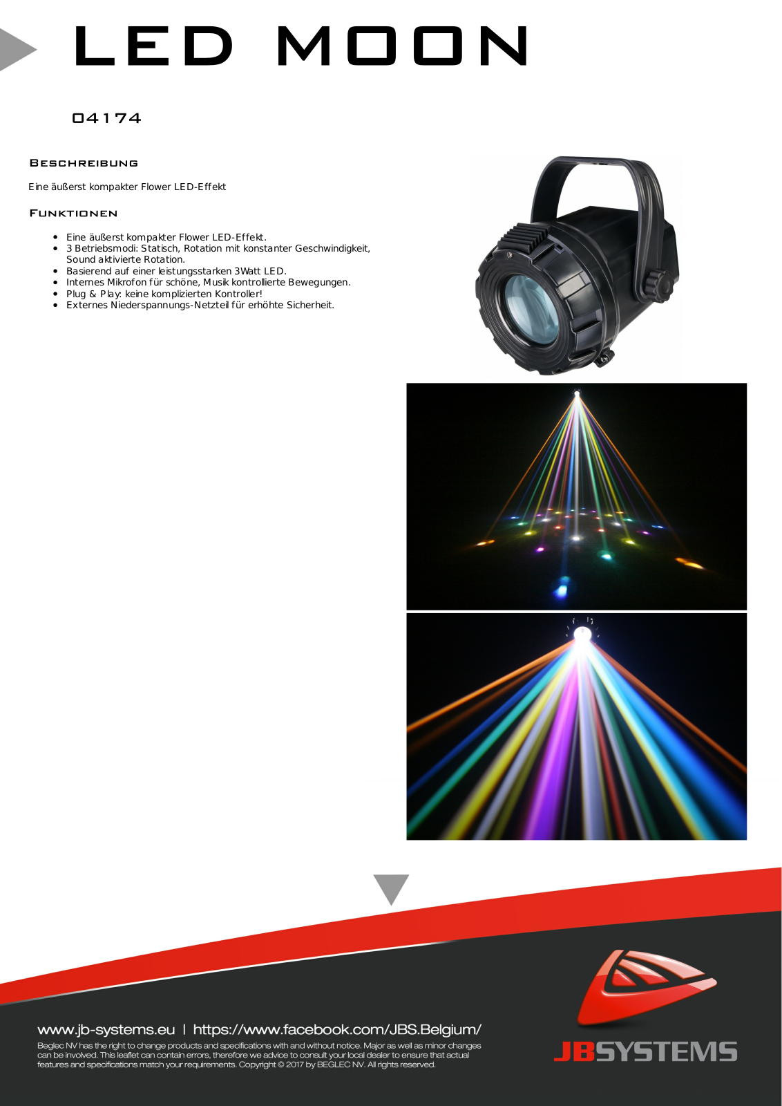 Showtec LED Moon User Manual