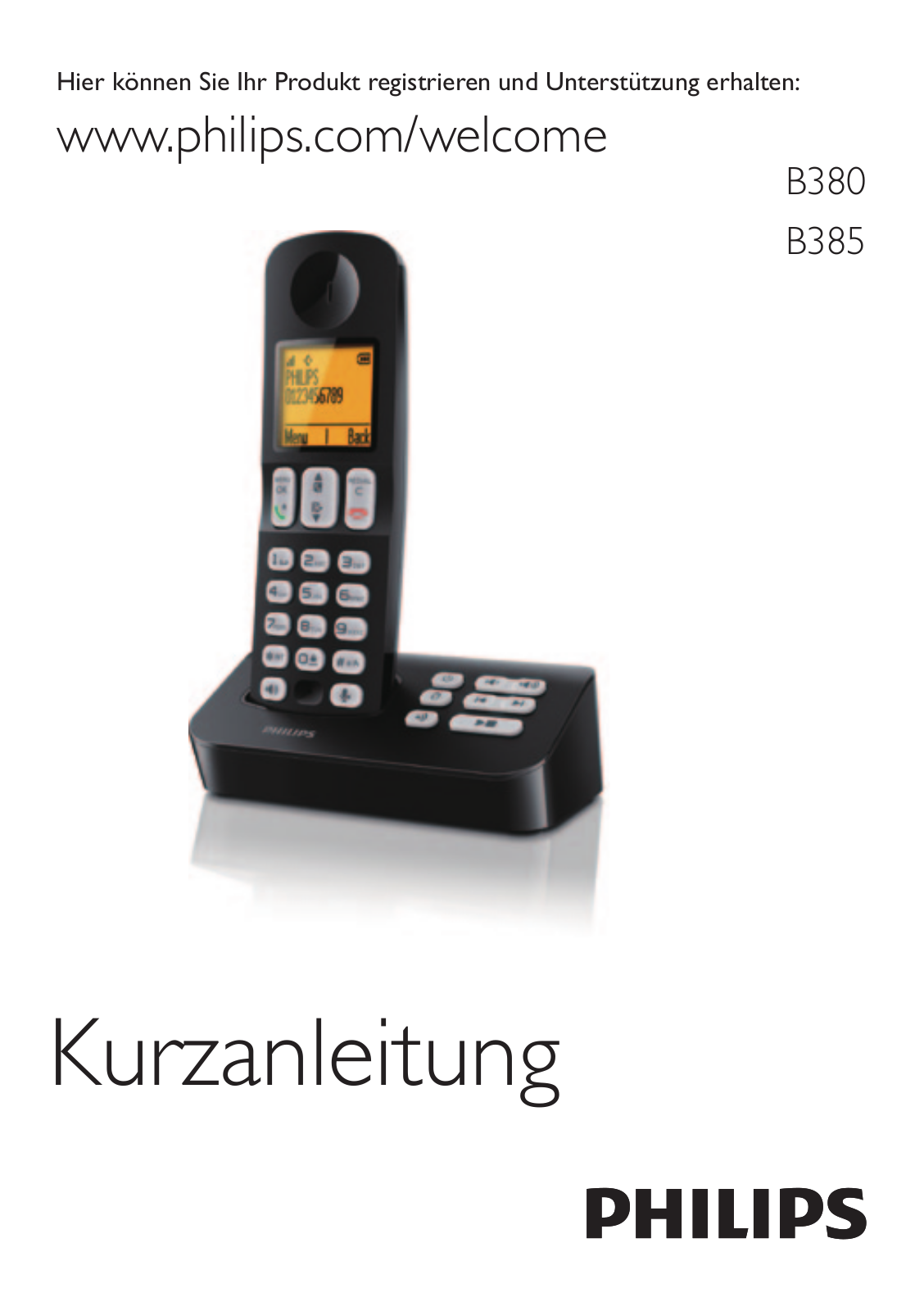 Philips B3851B/38 quick start guide - ManualMachine.com