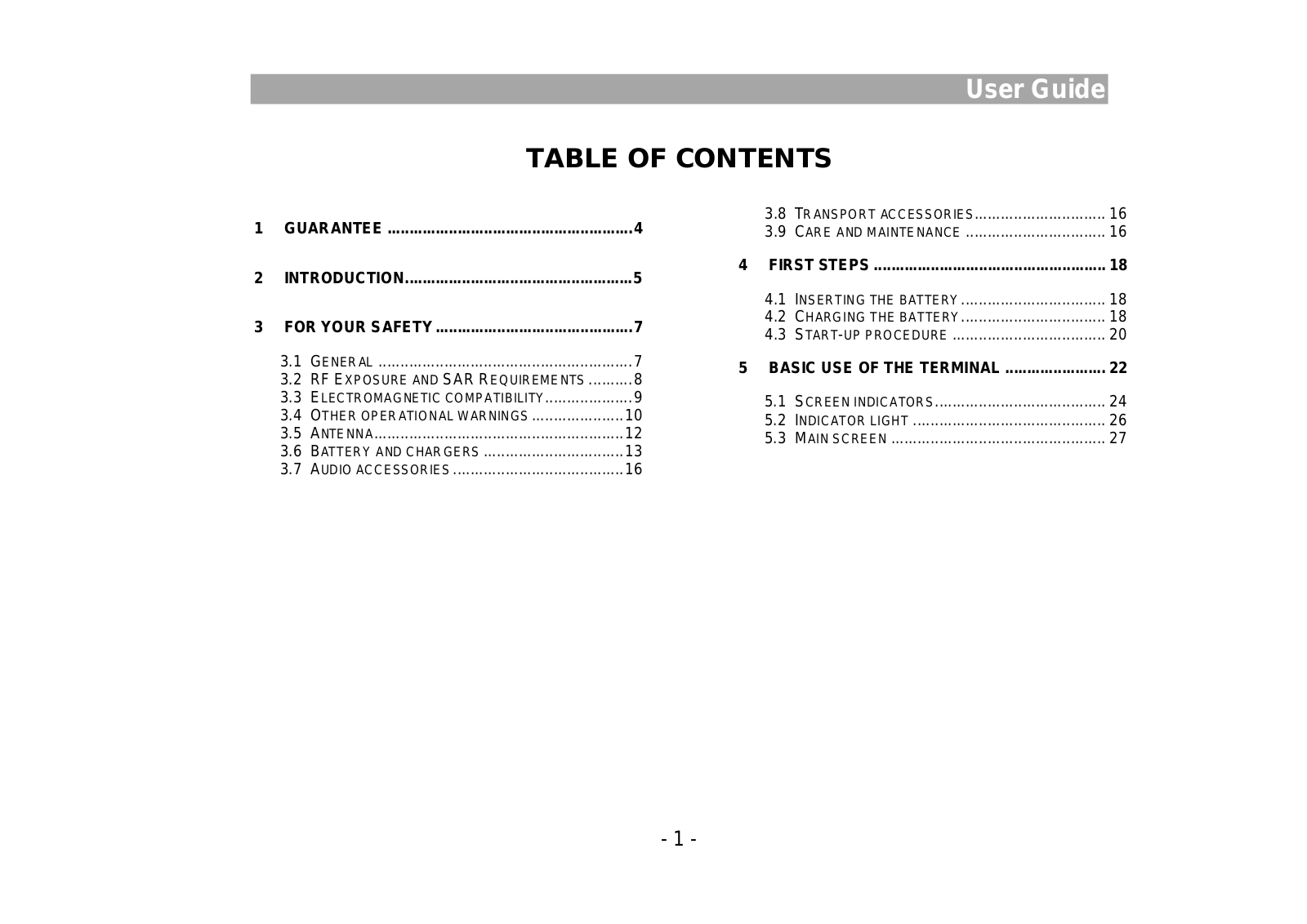 Teltronic U PTHTT500760B Users manual