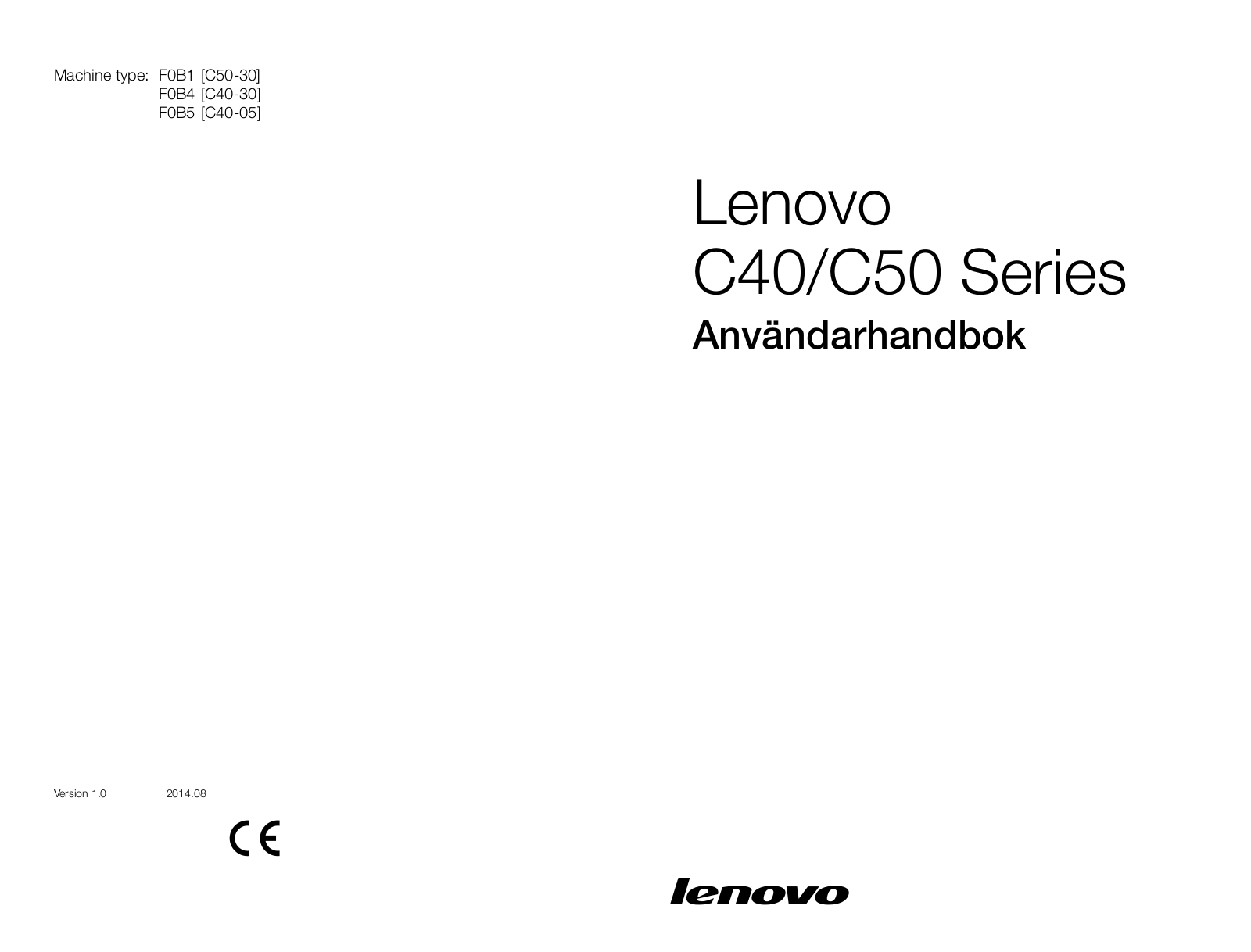 Lenovo C50-30, C40-30, C40-05 User Guide