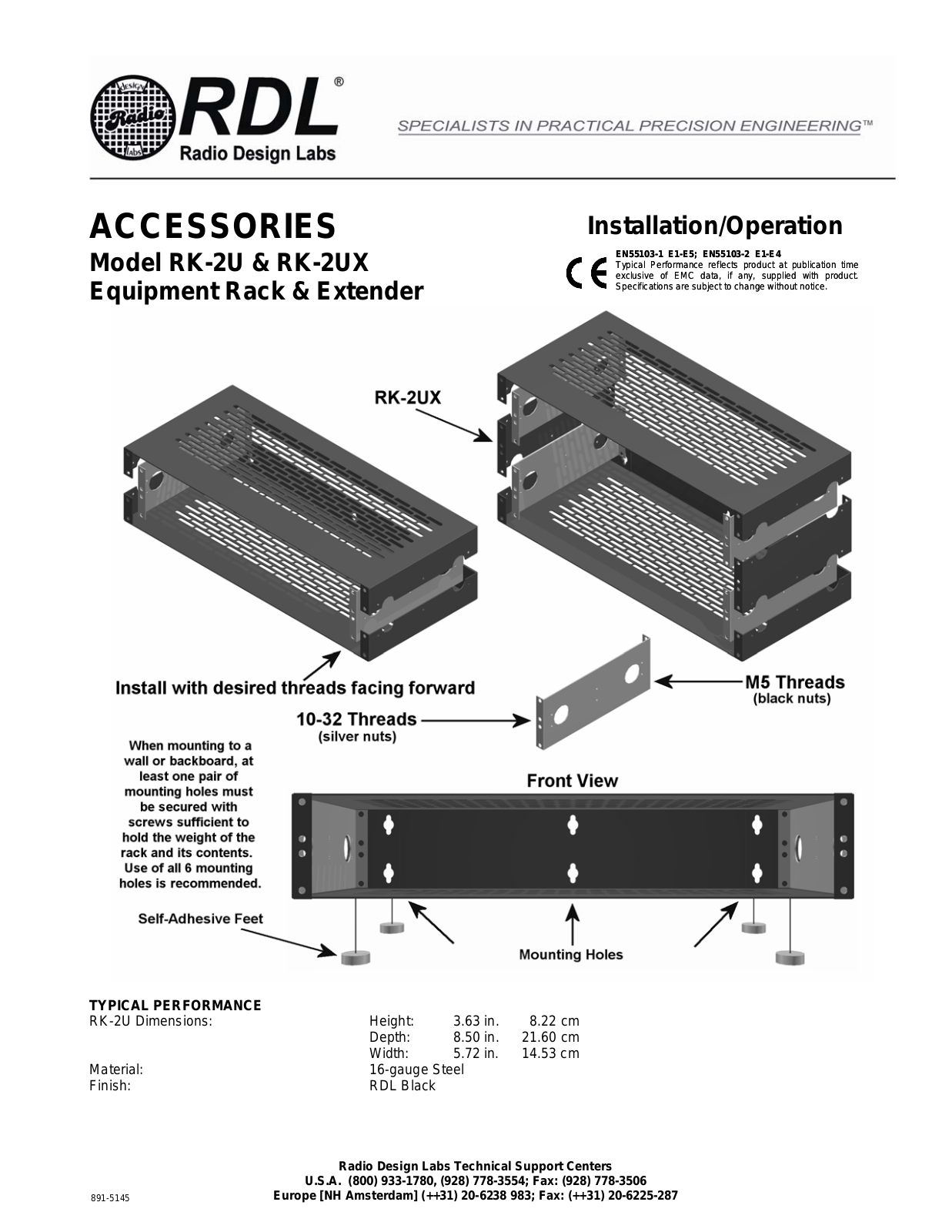 RDL RK-2U, RK-2UX Datasheet - ManualMachine.com