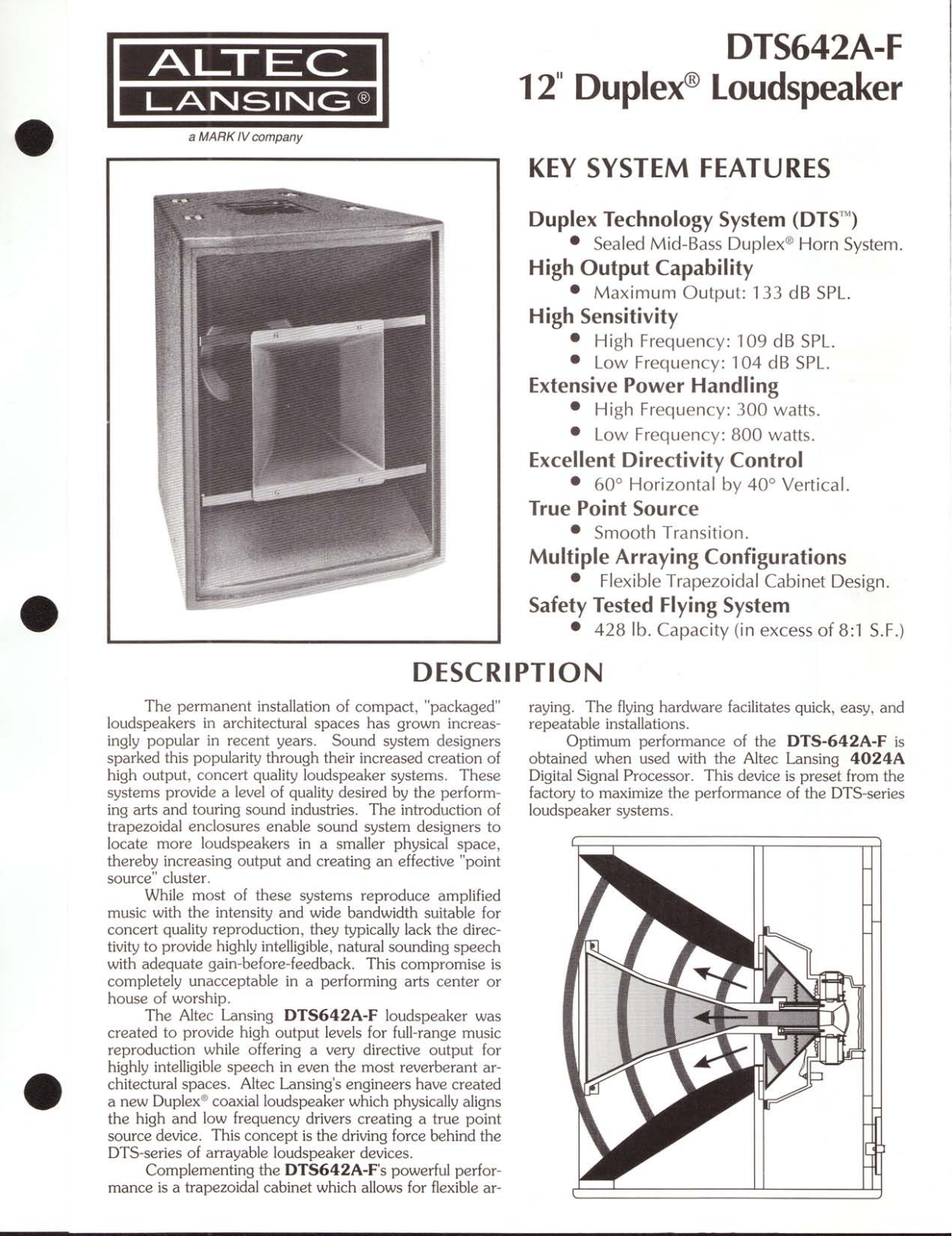 Altec lansing DTS642A-F User Manual