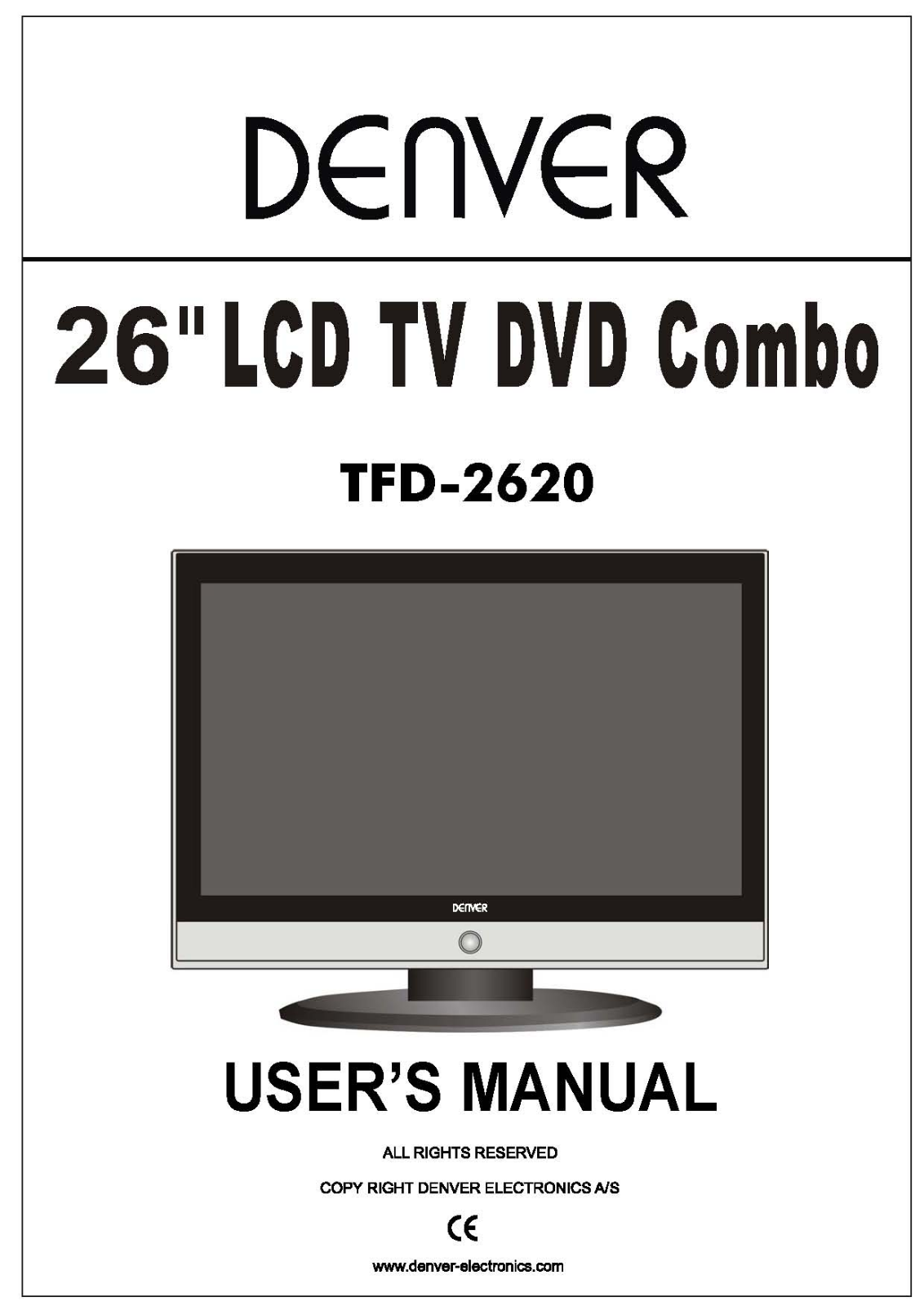 Denver TFD-2620 Instruction Manual