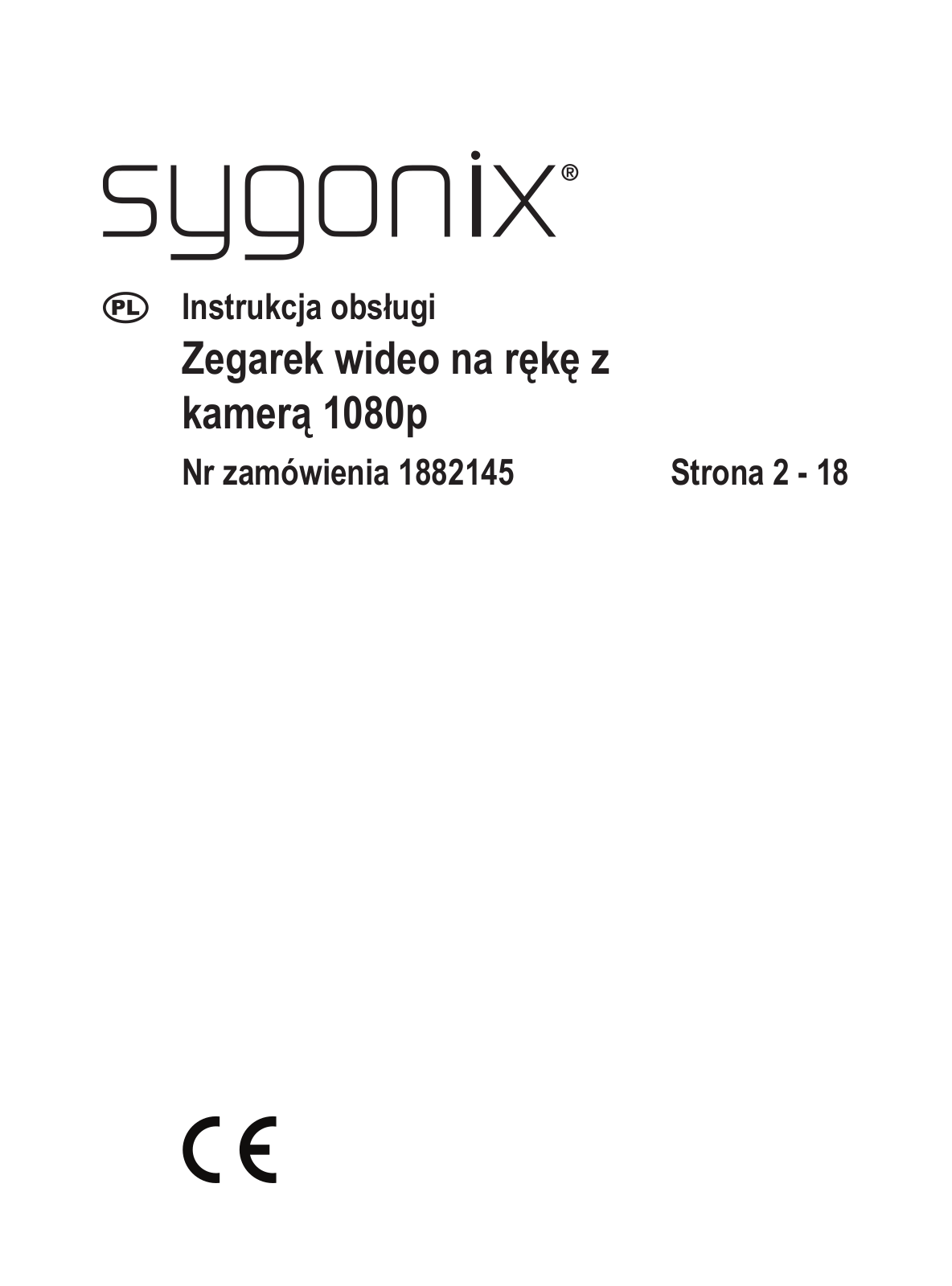 Sygonix 1882145 Operating instructions