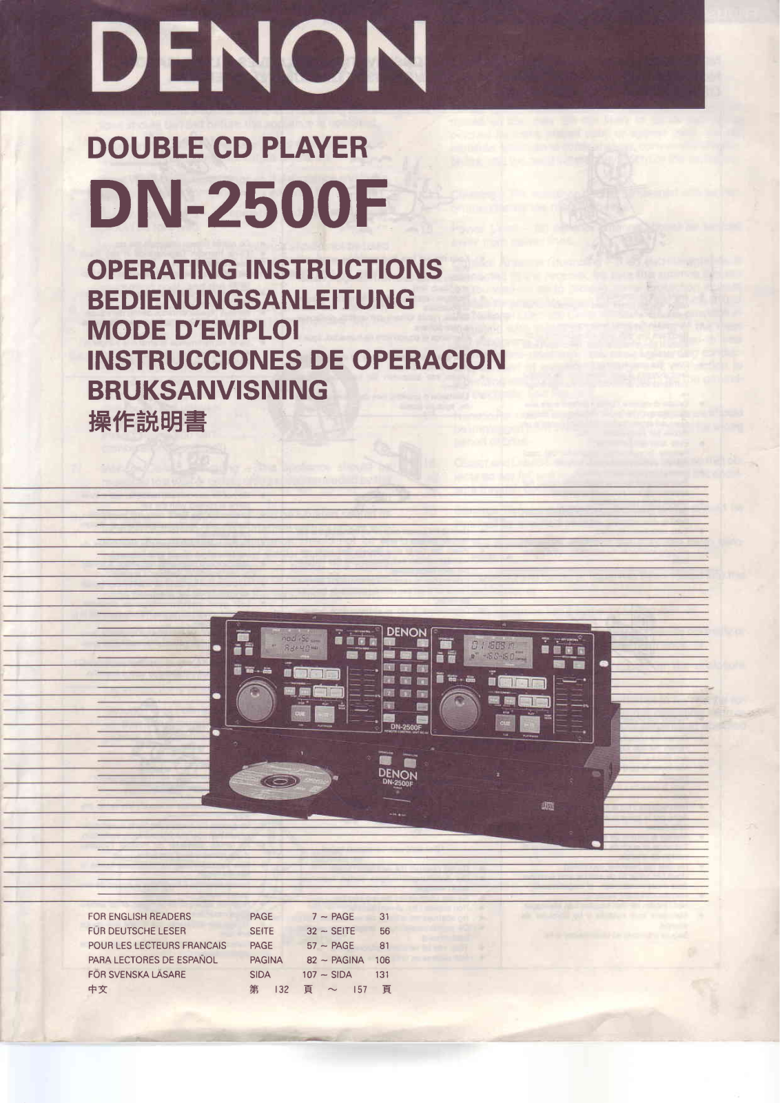 DENON DN-2500F User Manual