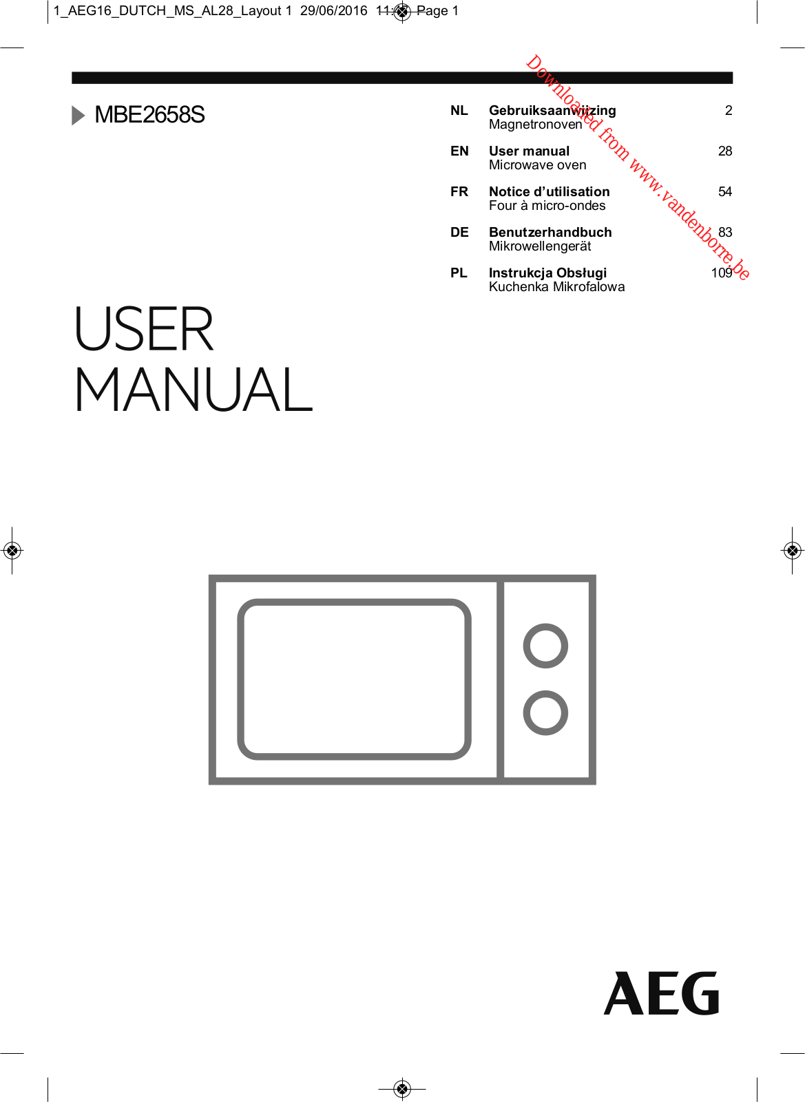 AEG MBE 2658 S-M User Manual