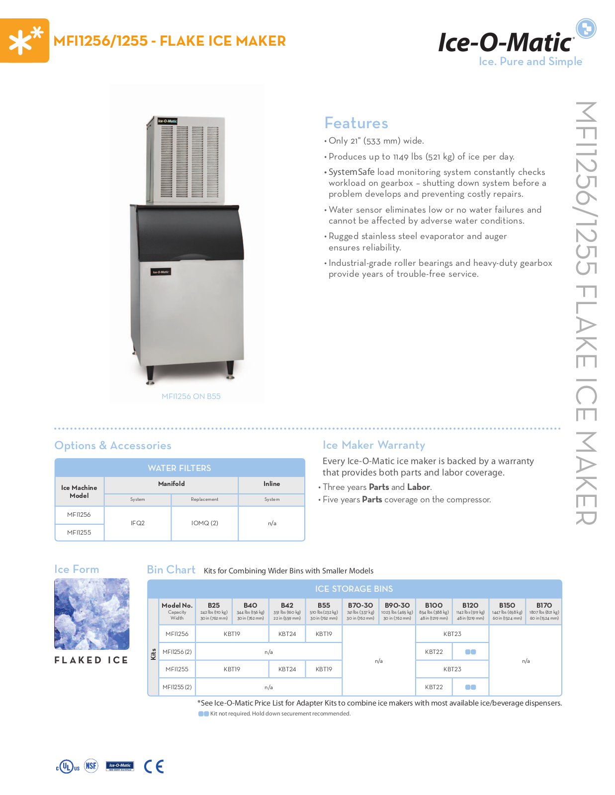 Ice-O-Matic MFI1255 User Manual