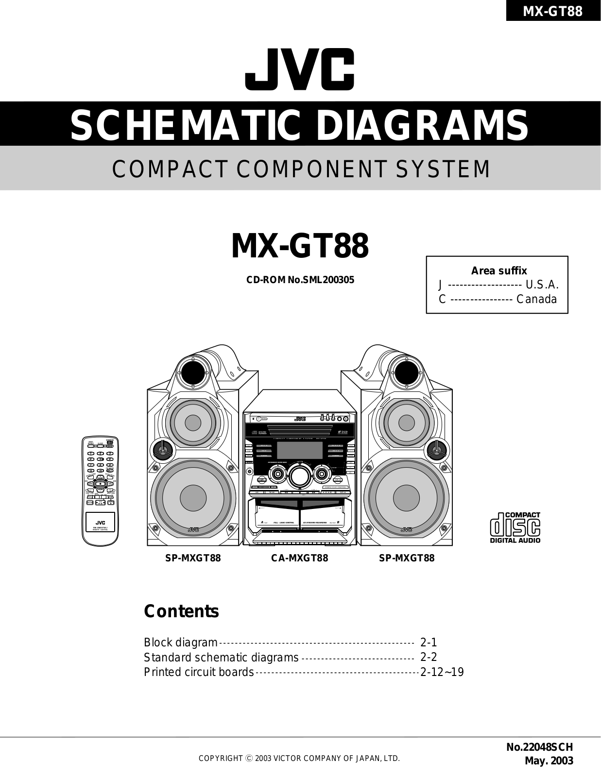 JVC MX-GT88 Schematics