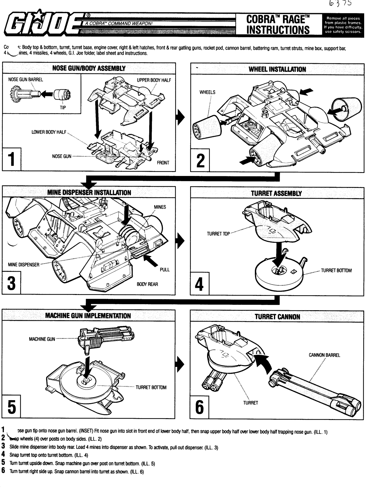 HASBRO GIJoe Cobra Rage User Manual