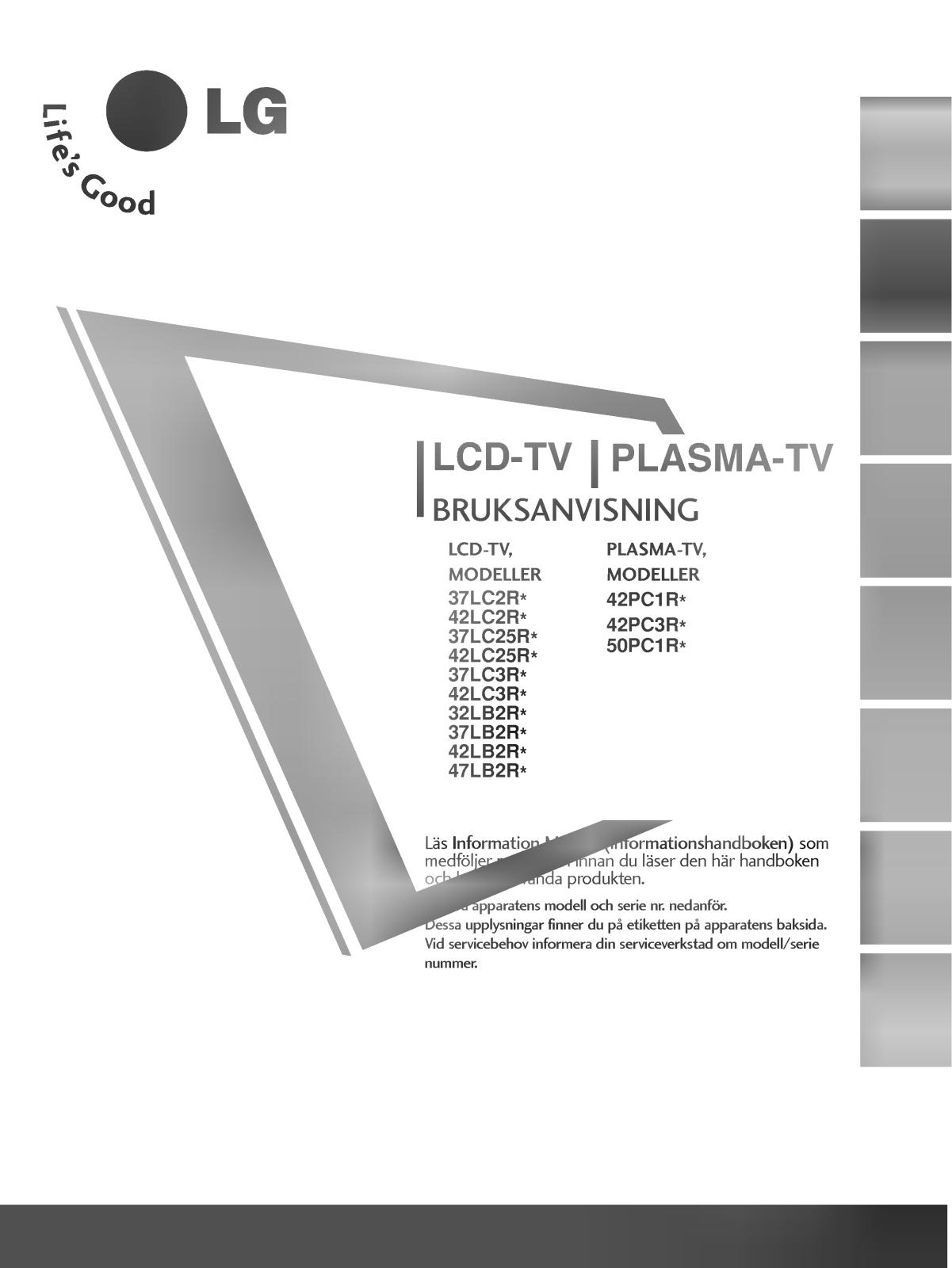 LG 37LC2RB User manual