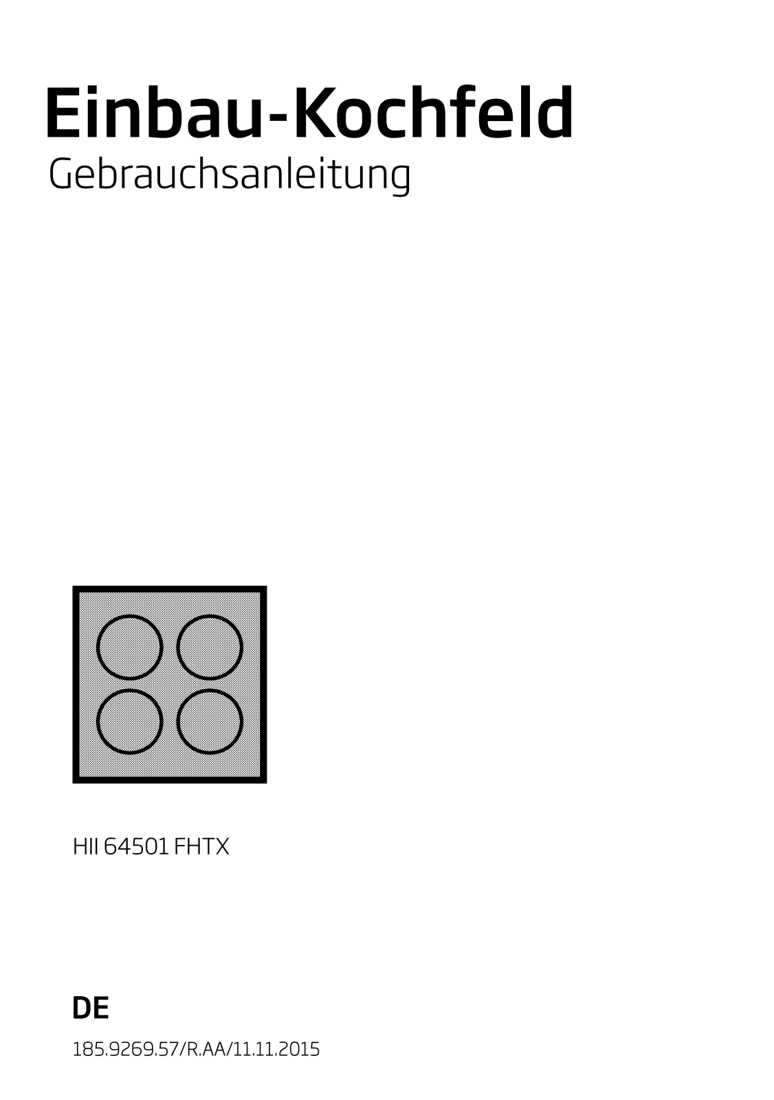 Beko HII 64501 FHTX User Manual
