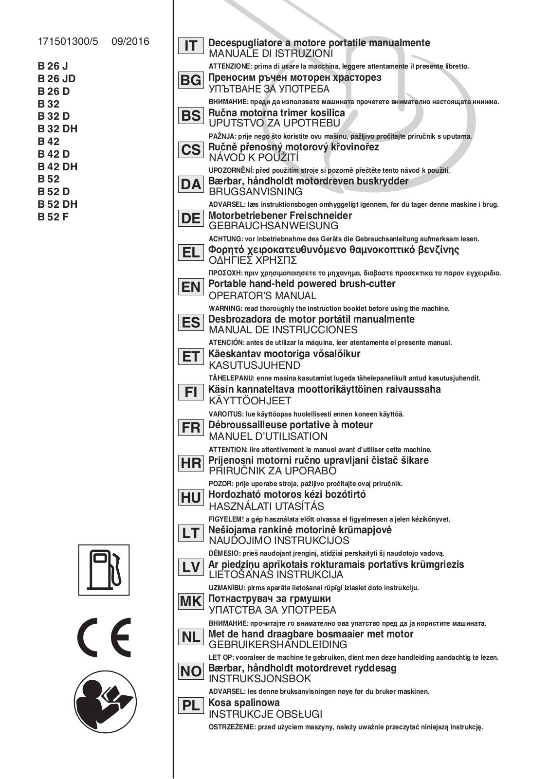 Stiga SBC 232 D User manual