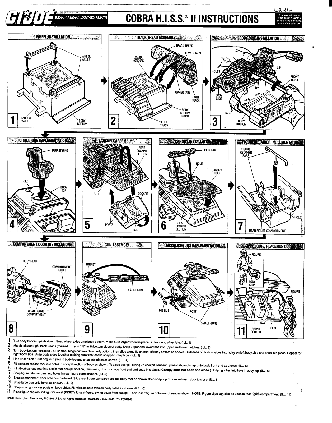 HASBRO GiJoe Cobra H.I.S.S.II User Manual