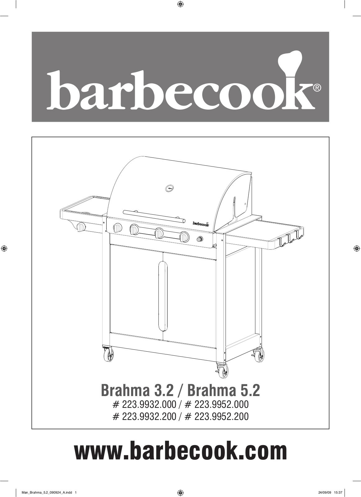 Barbecook Brahma 3.2 User Manual