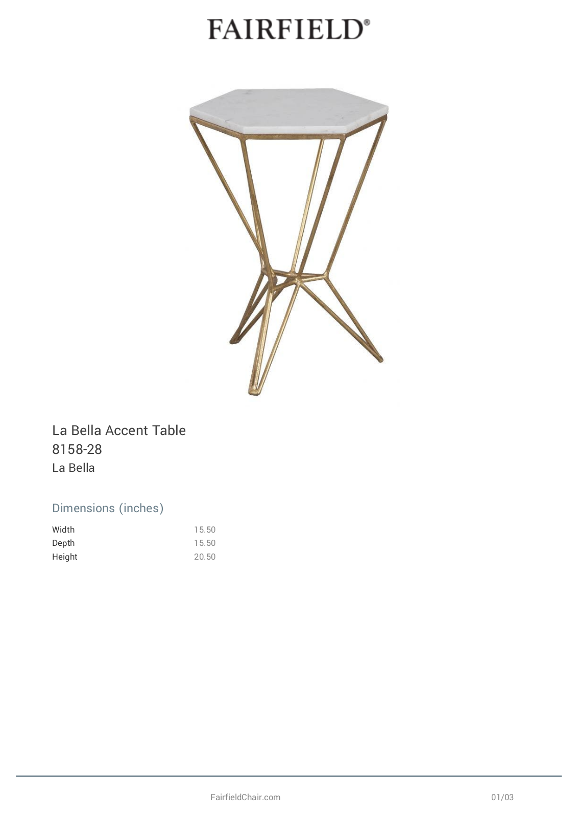 Fairfield Chair EAOD1499 Specifications - ManualMachine.com